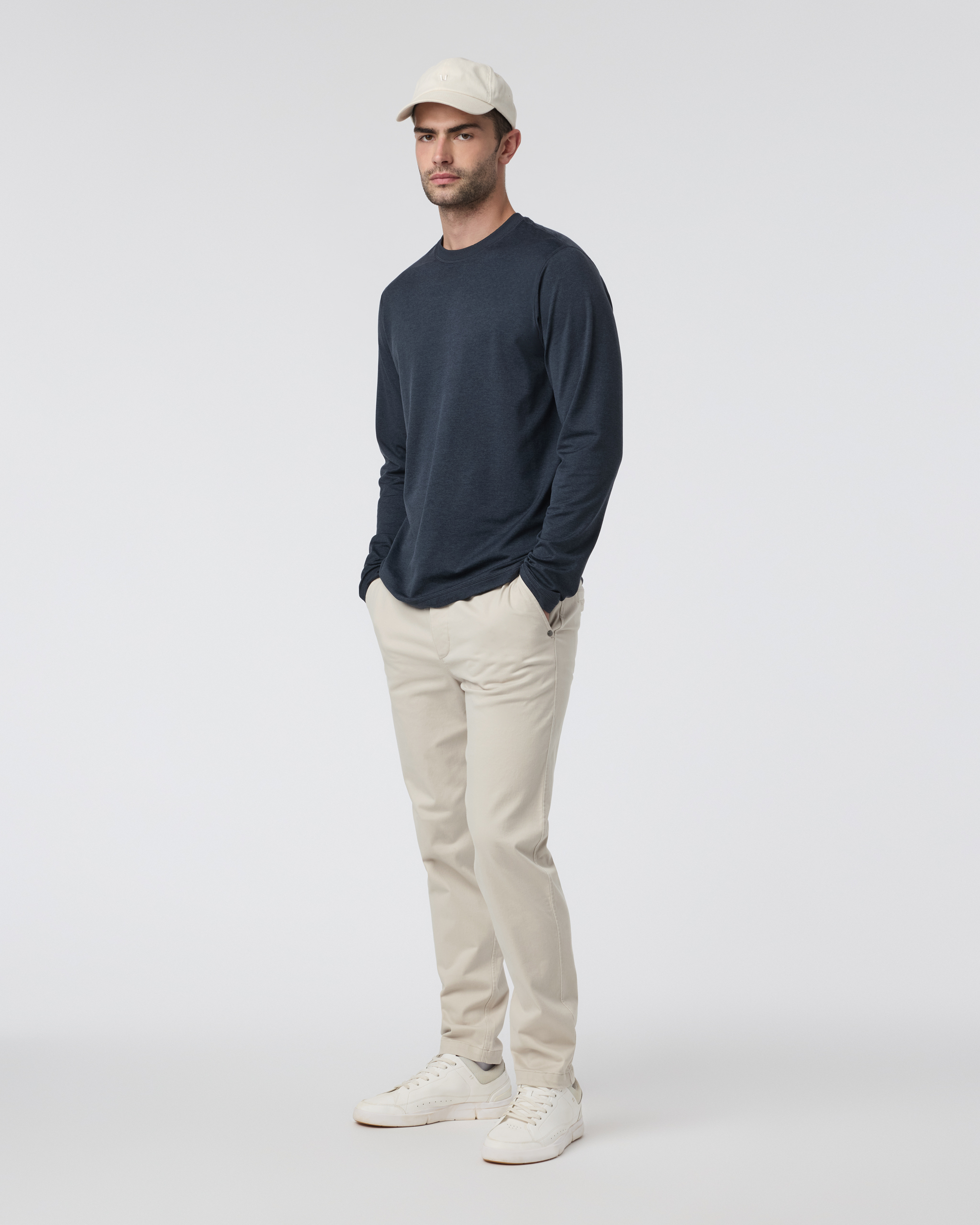 Fletcher Elastic Waist Pant Athletic Slim Fit 30 | Oatmeal