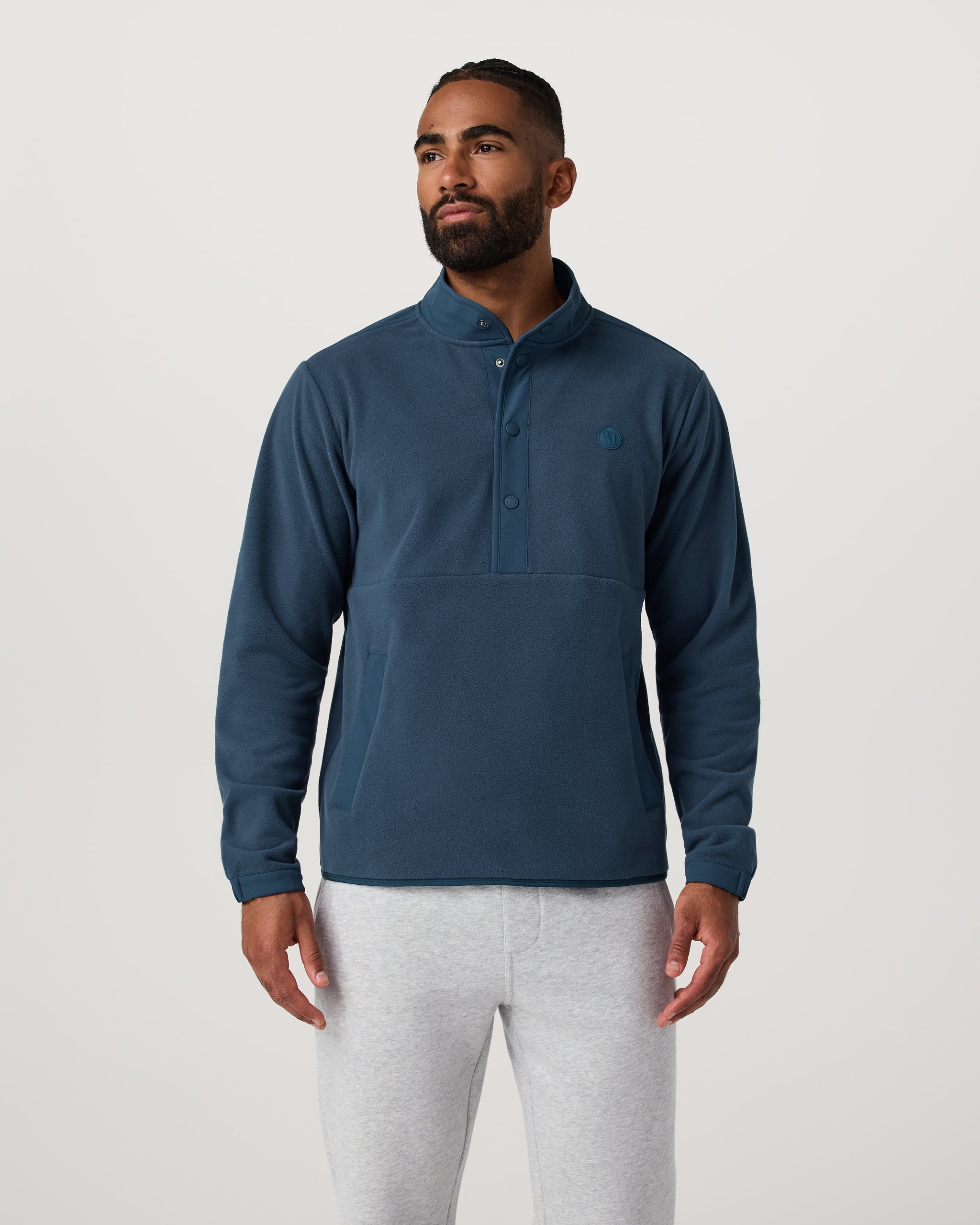 Aspen Half Snap | Ocean Blue