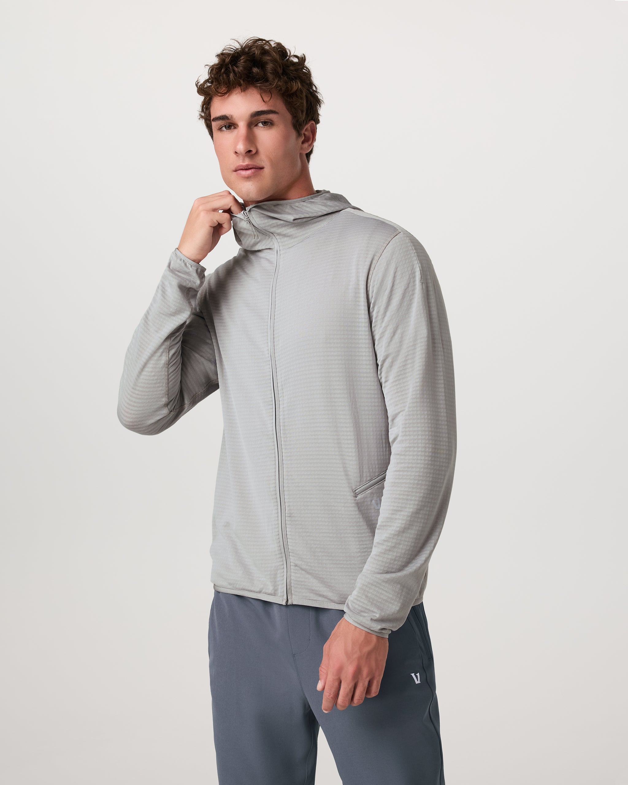 Powergrid Full Zip Jacket | Sea Fog