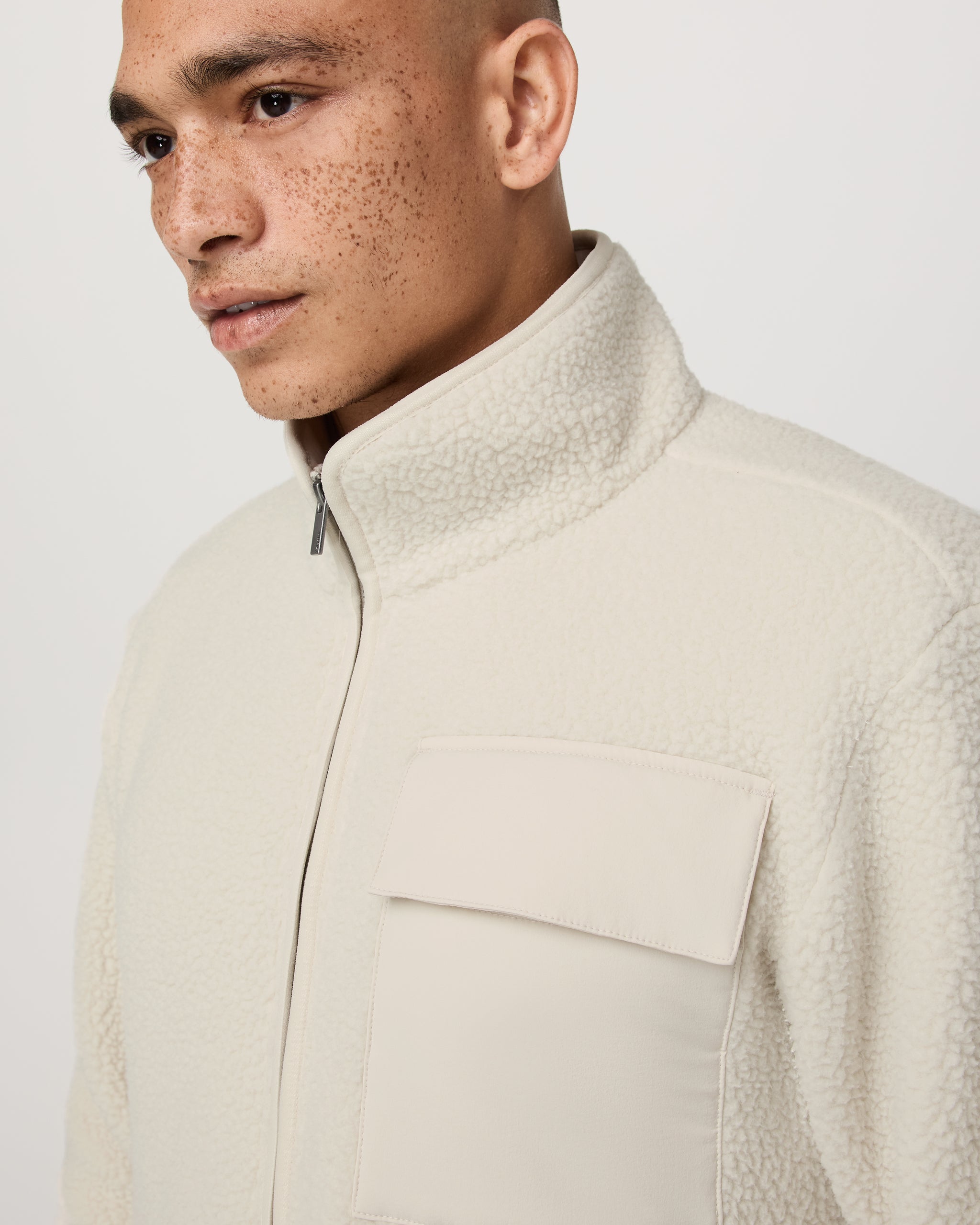 Alpine Fleece Full Zip | Bone - Image 4