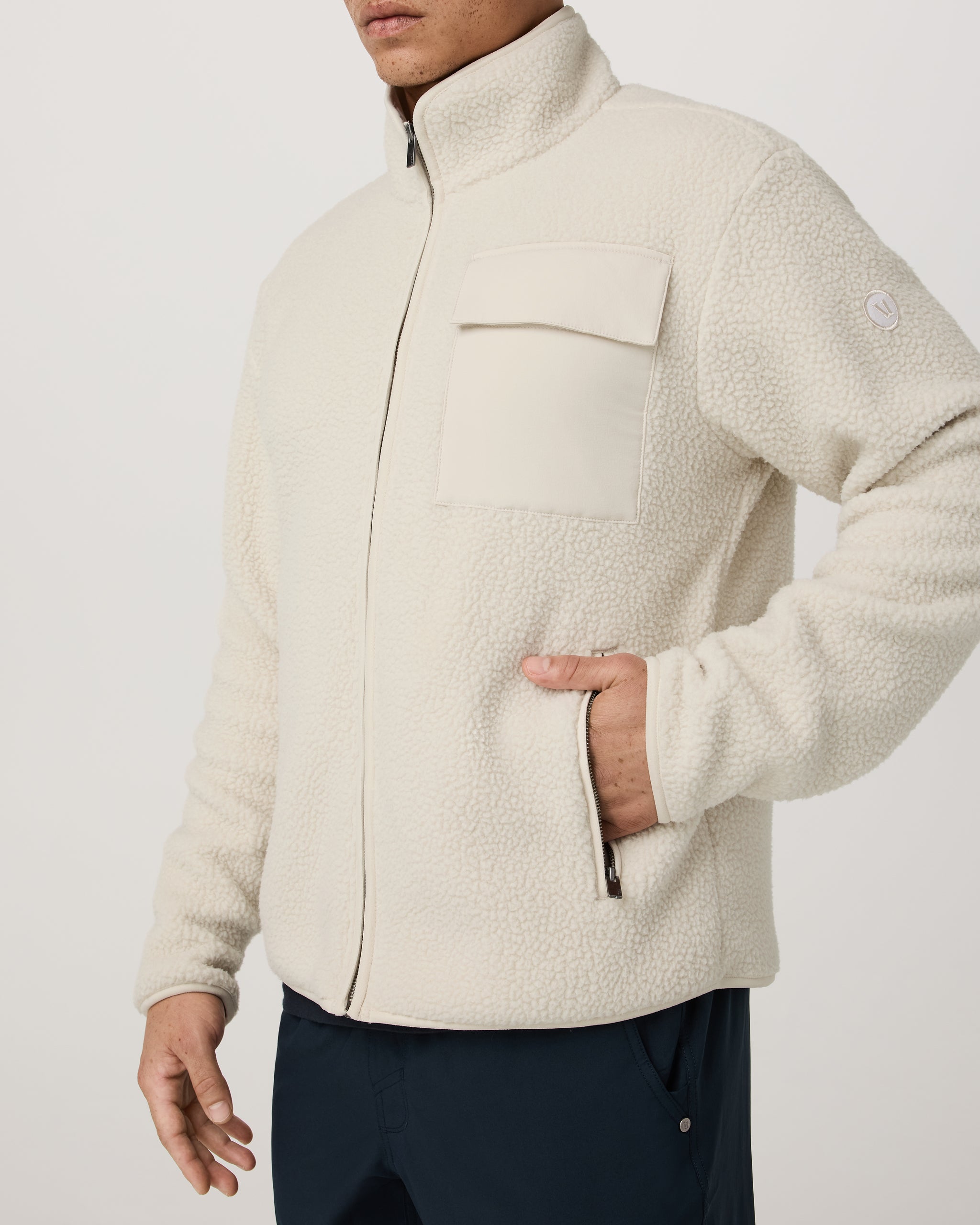Alpine Fleece Full Zip | Bone - Image 2