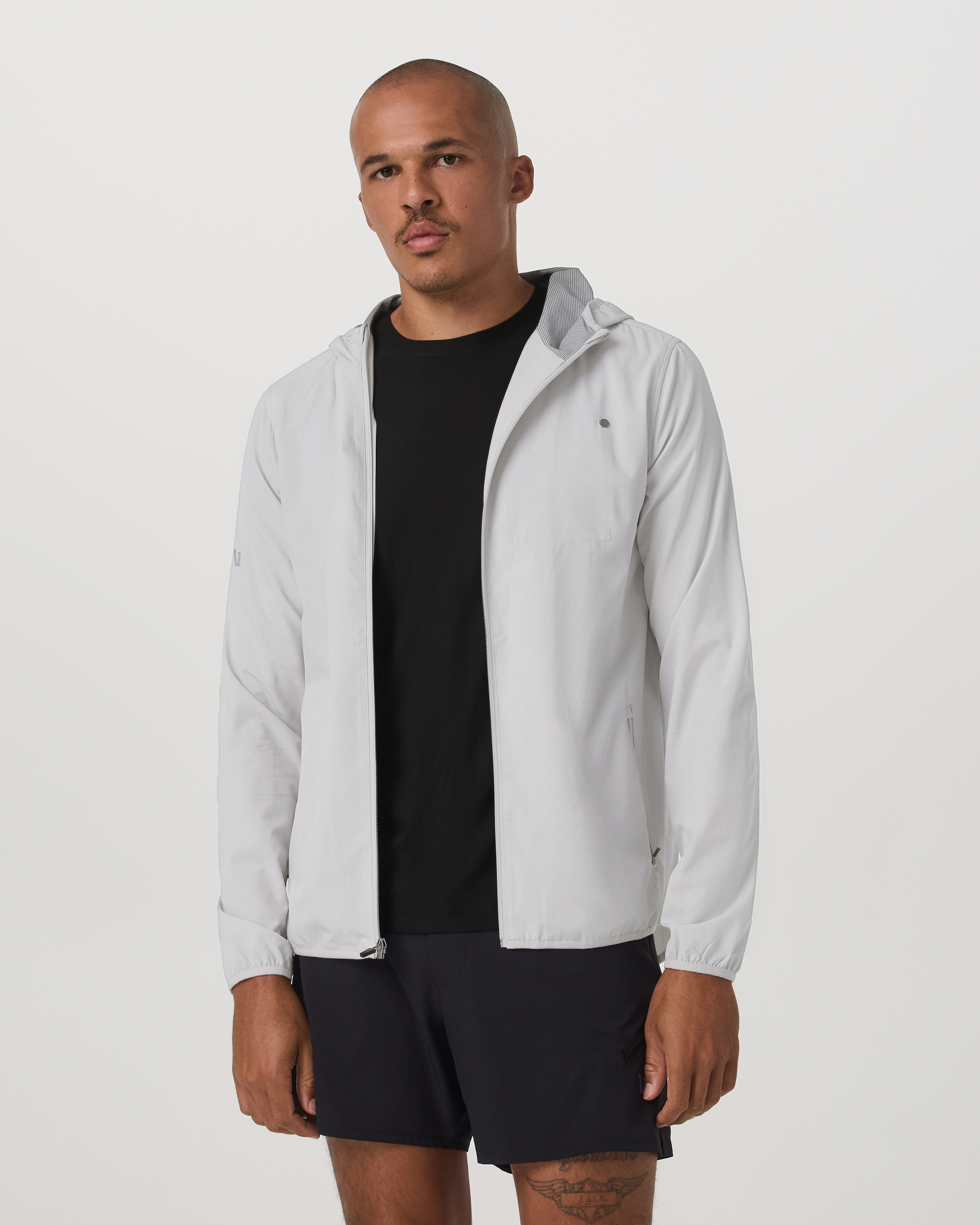 Outdoor Trainer Shell | Grey Mist Linen Texture - Image 5