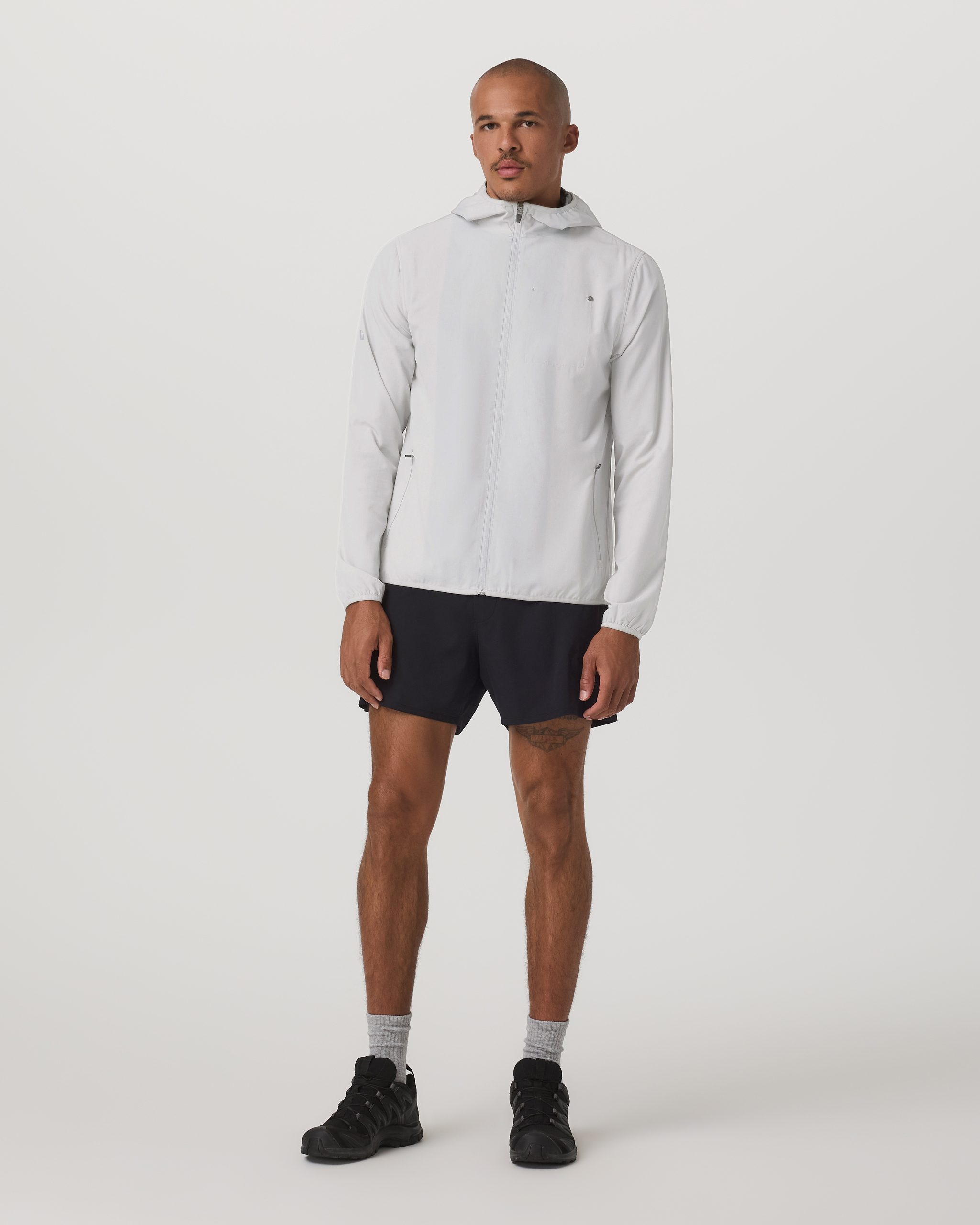Outdoor Trainer Shell | Grey Mist Linen Texture - Image 4