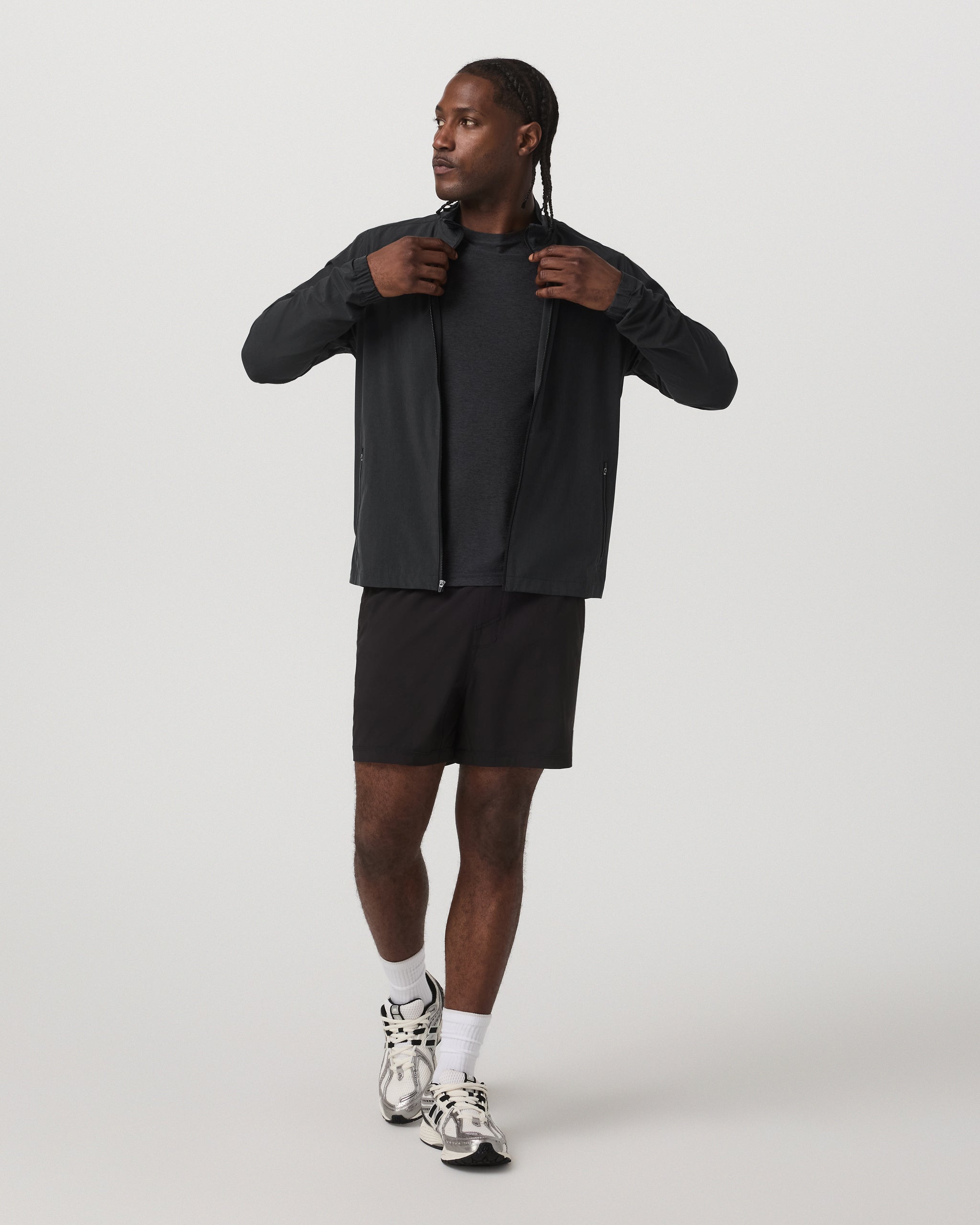 Venture Track Jacket | Black Linen Texture - Image 4