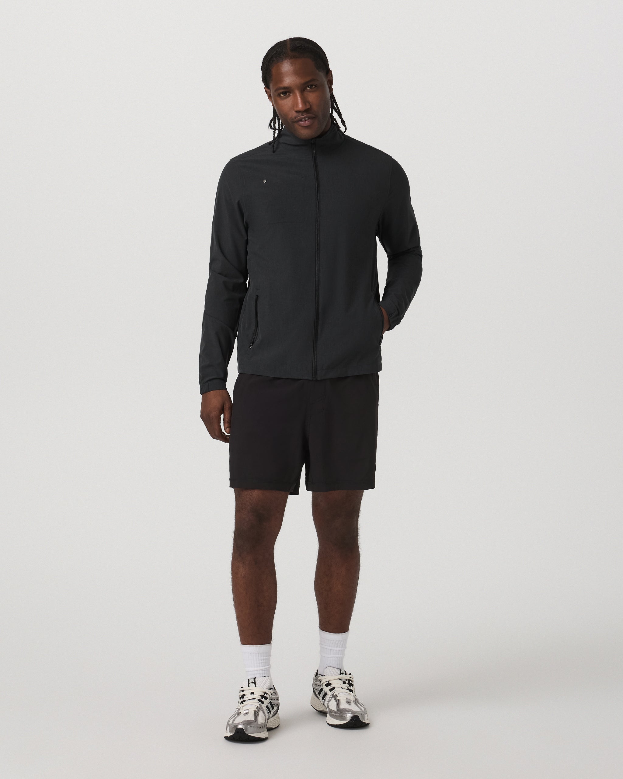 Venture Track Jacket | Black Linen Texture - Image 5