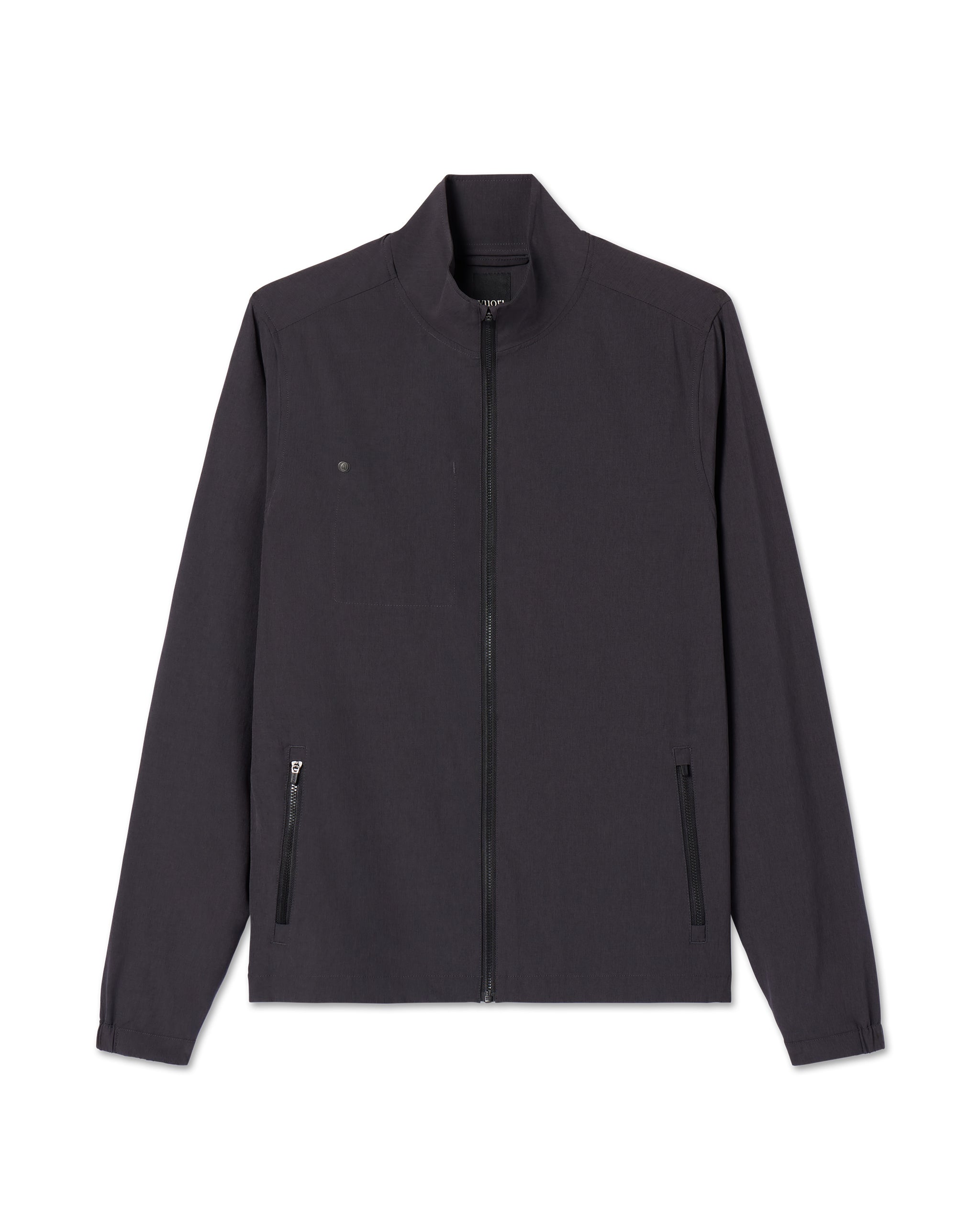 Venture Track Jacket | Black Linen Texture - Image 6
