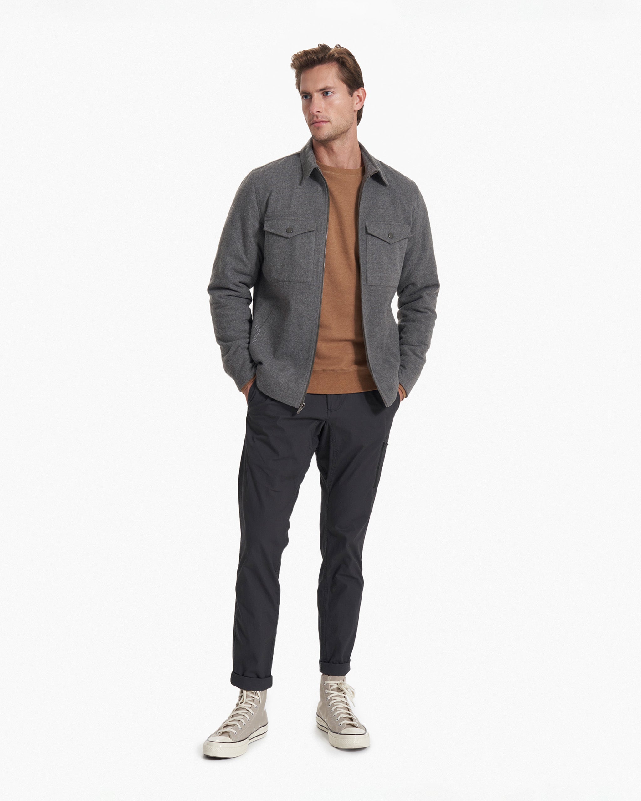 Ridgeline Wool Jacket | Charcoal Heather - Image 4