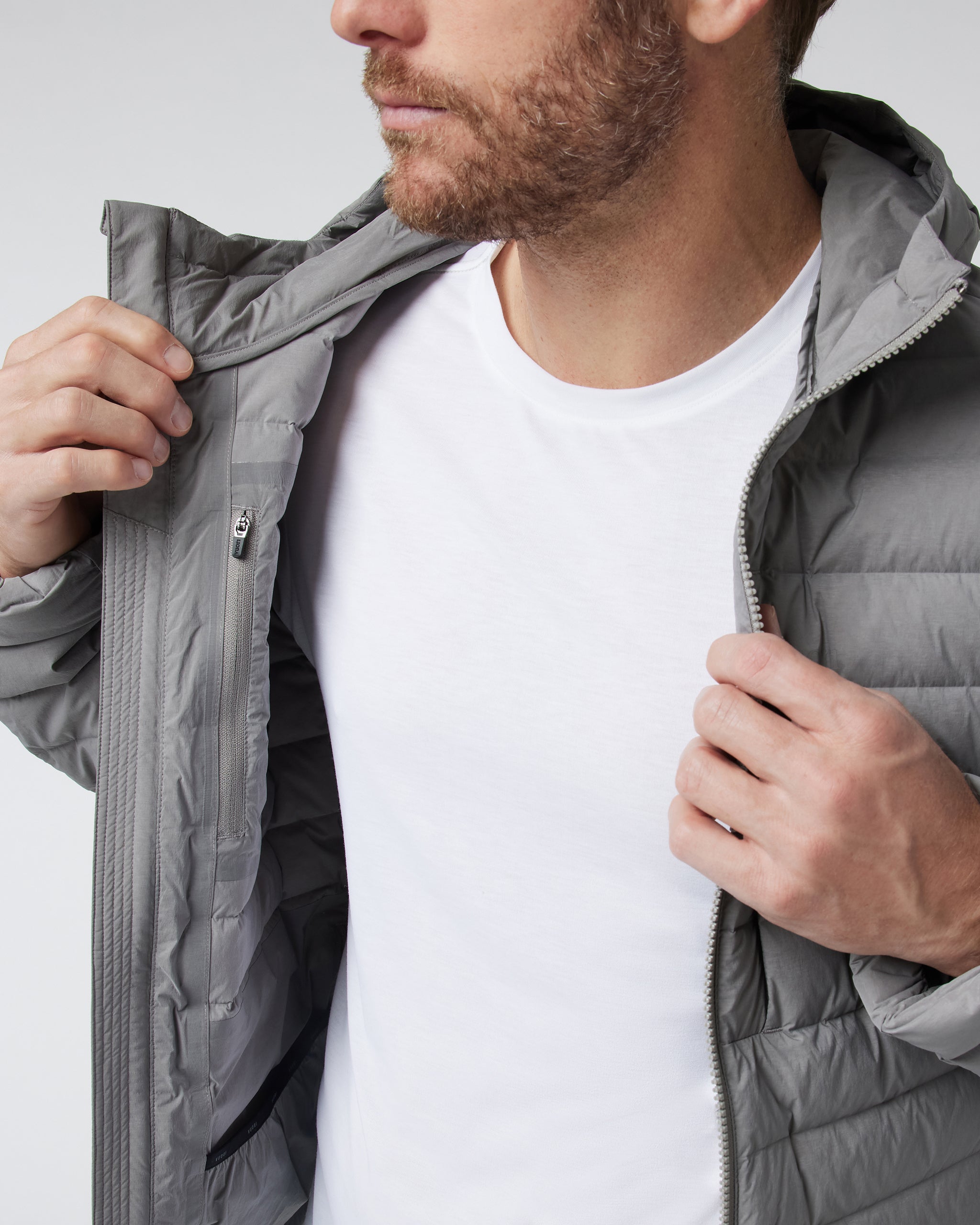 Steadfast Full Zip Hooded Jacket | Shiitake - Image 5