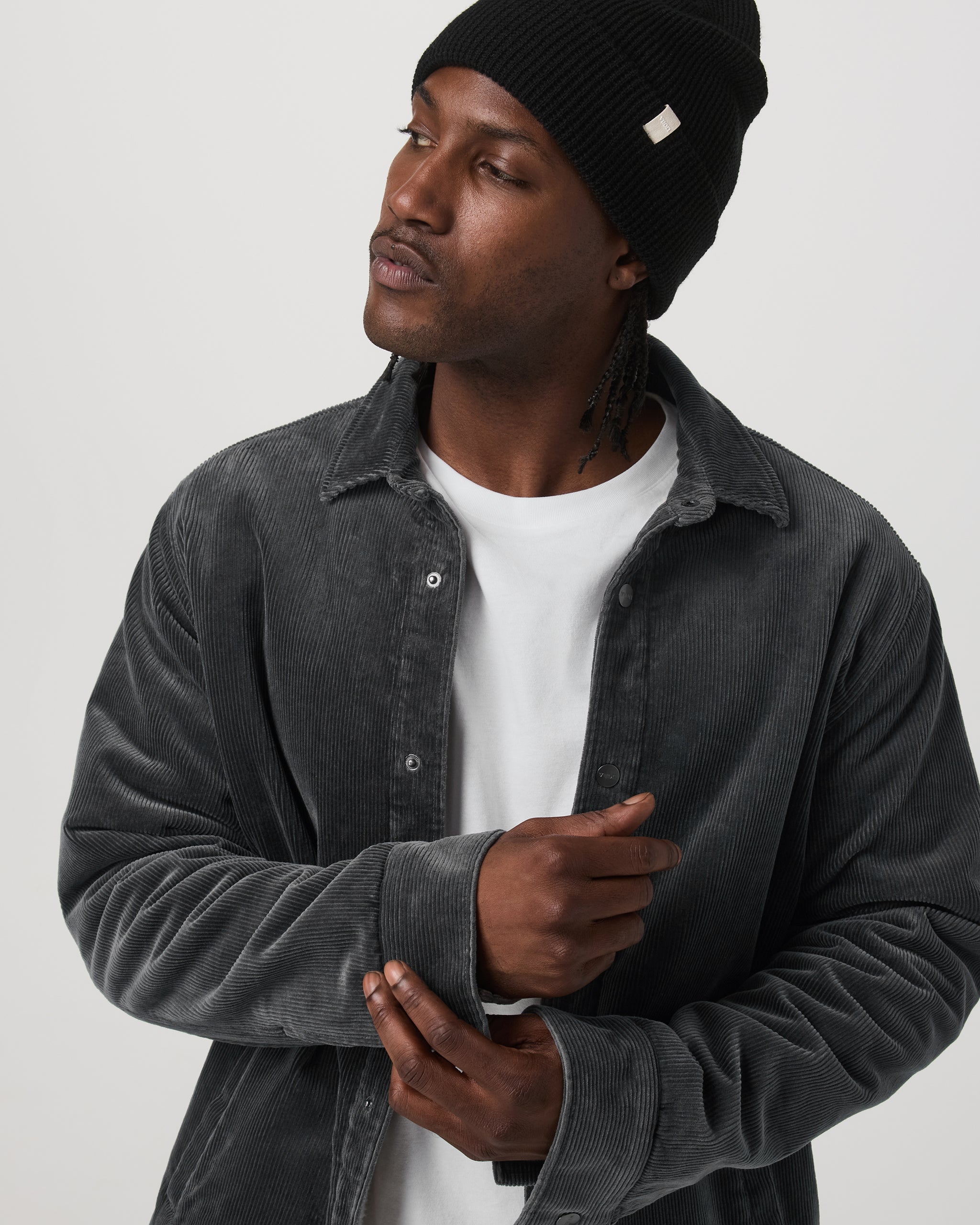 Vuori Cord Jacket | Dark Pewter - Image 2