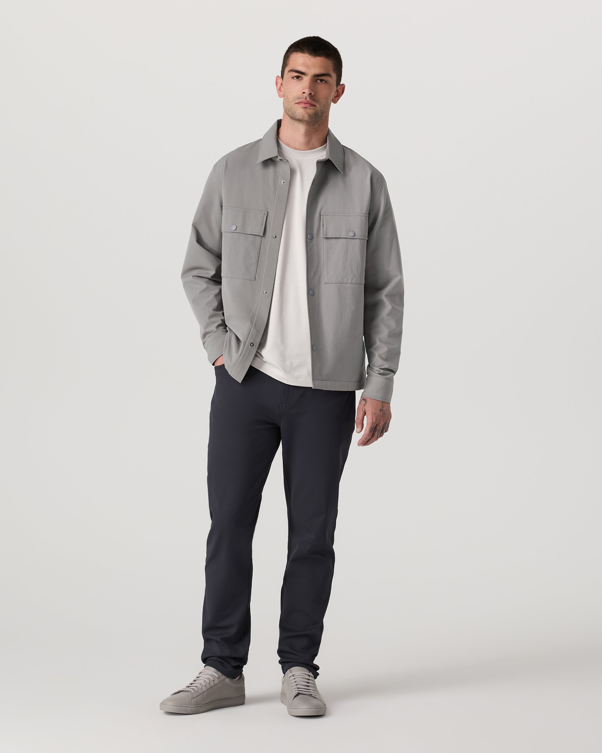 Lawson Tech Shirt Jacket | Shiitake - Image 4
