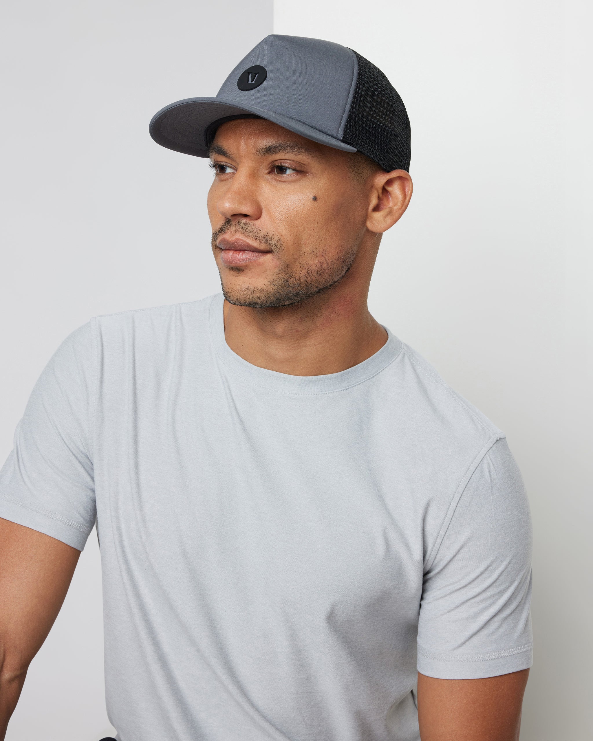 Perspectives Foam Trucker Hat | Soft Pewter - Image 2