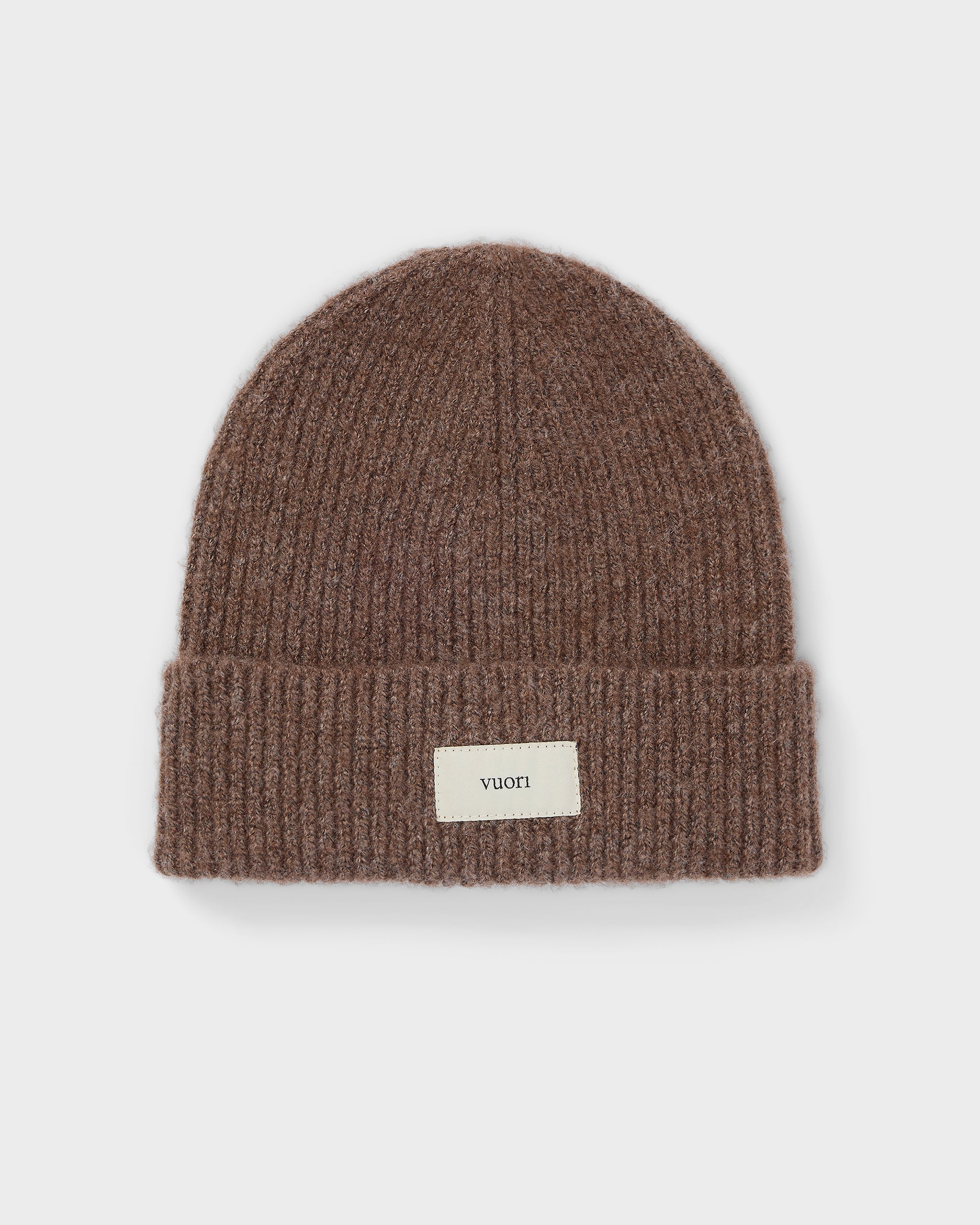 Label Beanie | Nutmeg Heather