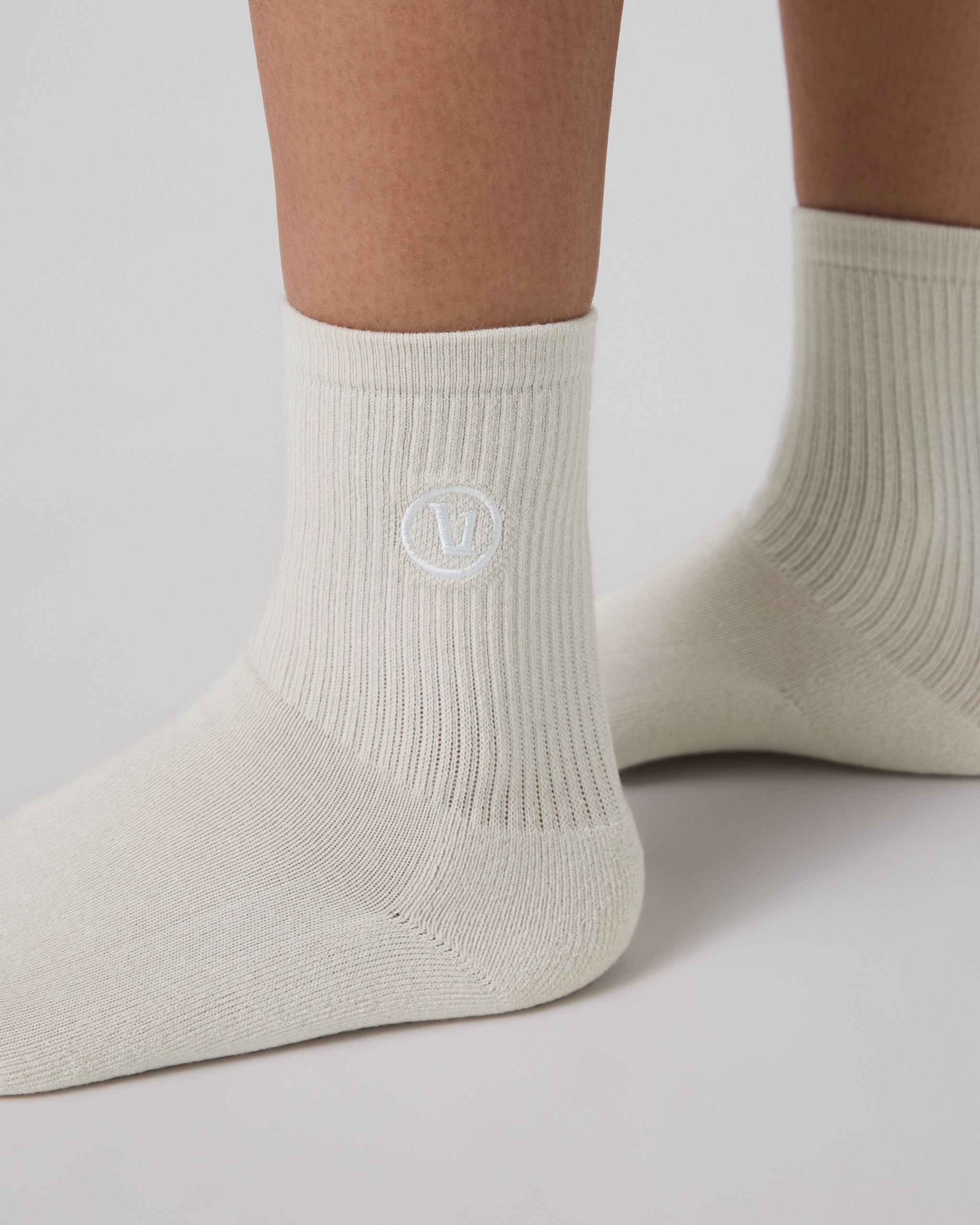 Half Crew Sock | Salt Heather (OLD) - Image 2