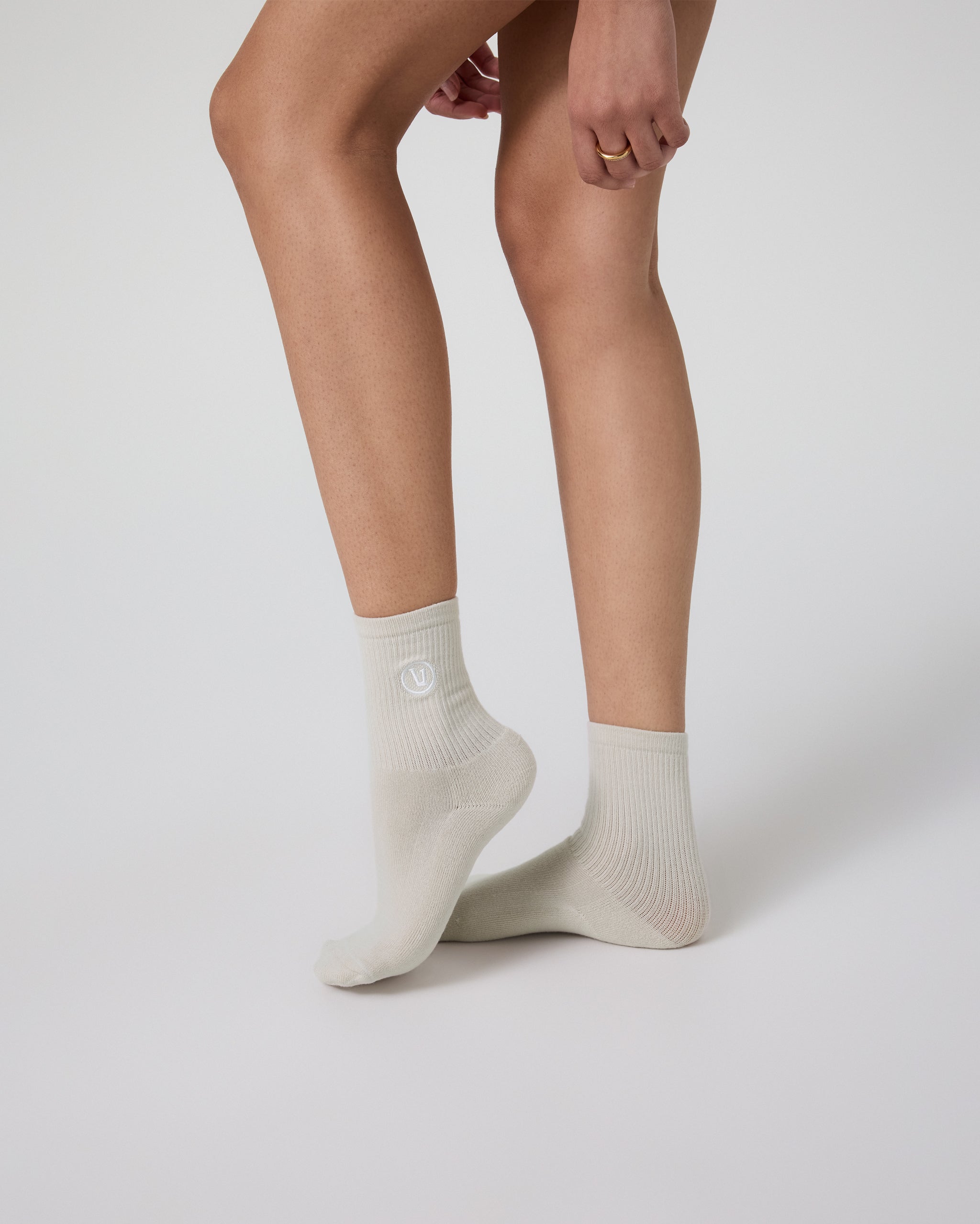Half Crew Sock | Salt Heather (OLD) - Image 3