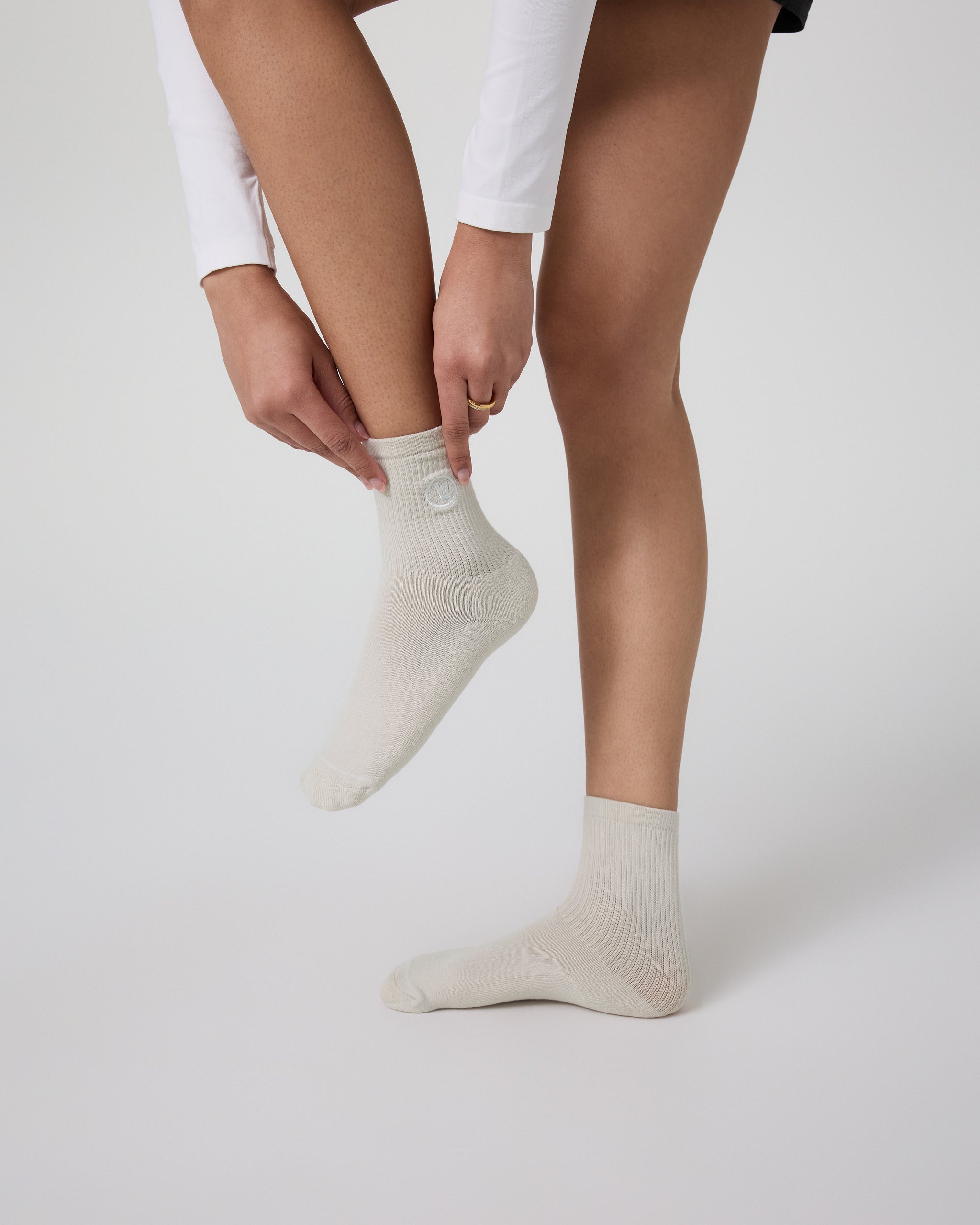 Half Crew Sock | Salt Heather (OLD) - Image 4