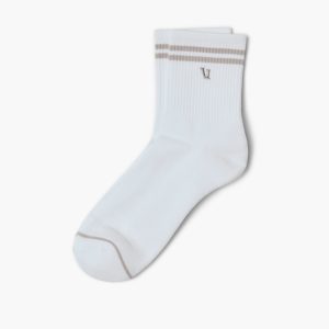 Half Crew V1 Sock | White