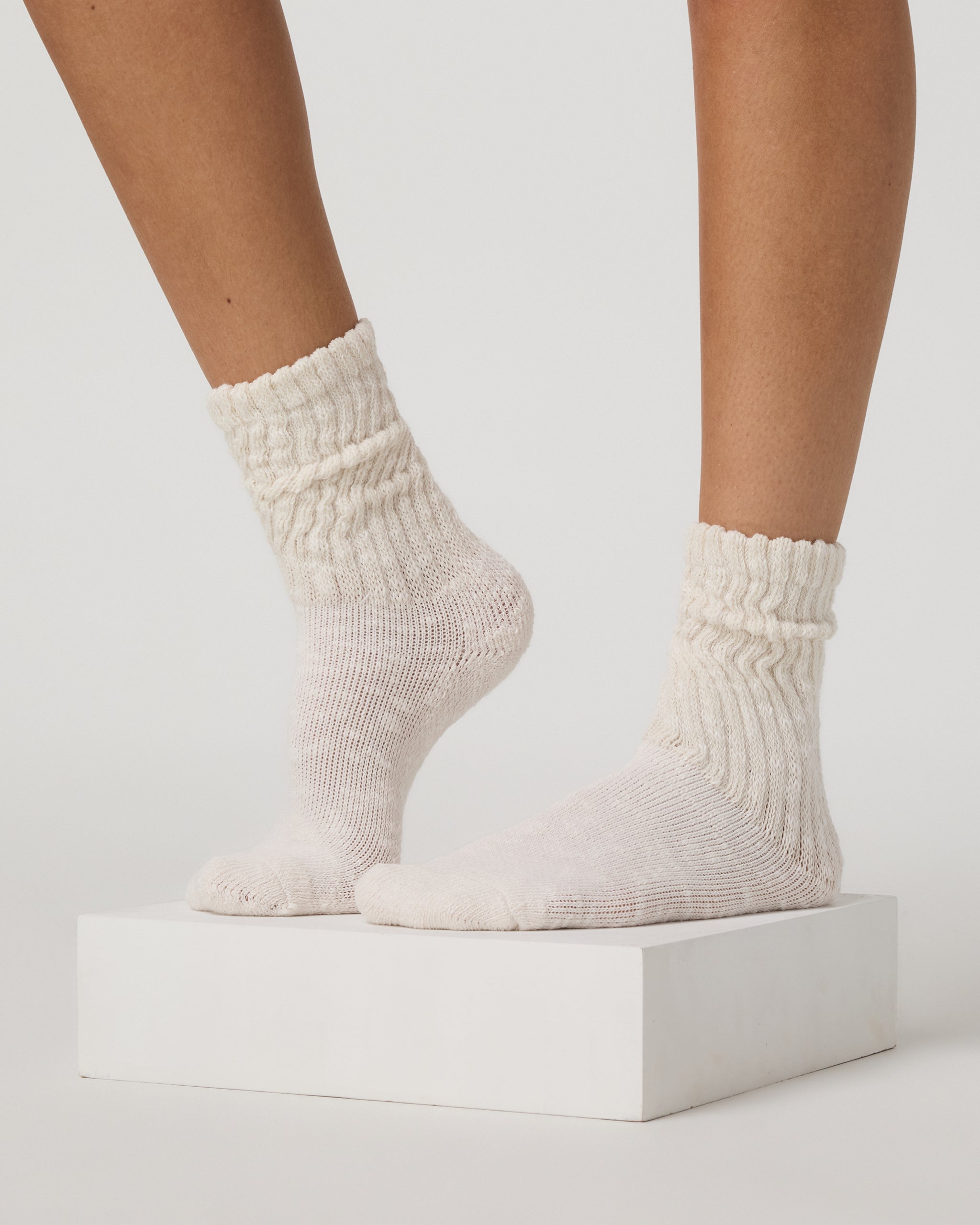 Cozy Sock | Marshmallow Heather - Image 2