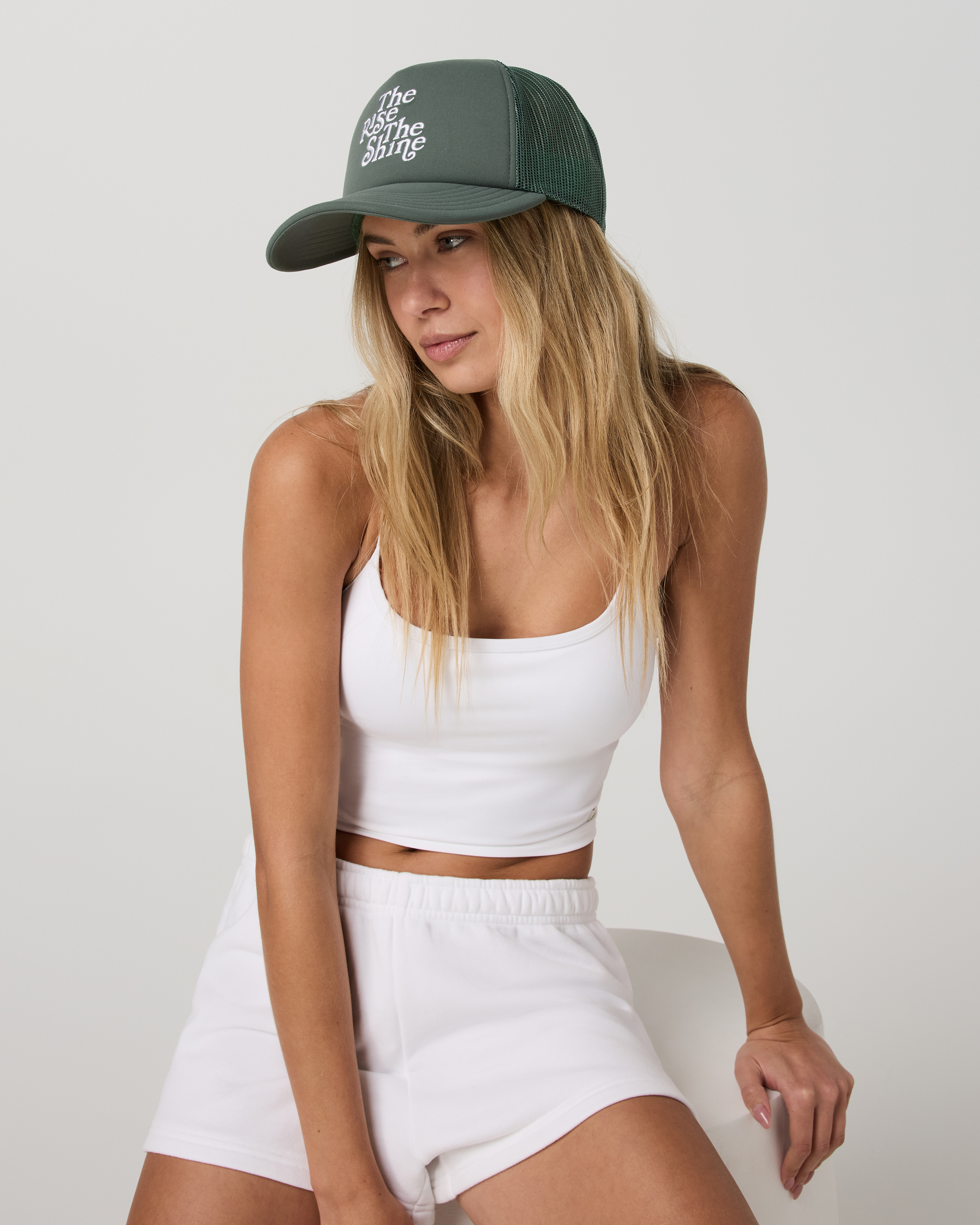 The Rise The Shine Trucker Hat | Agate Green - Image 2