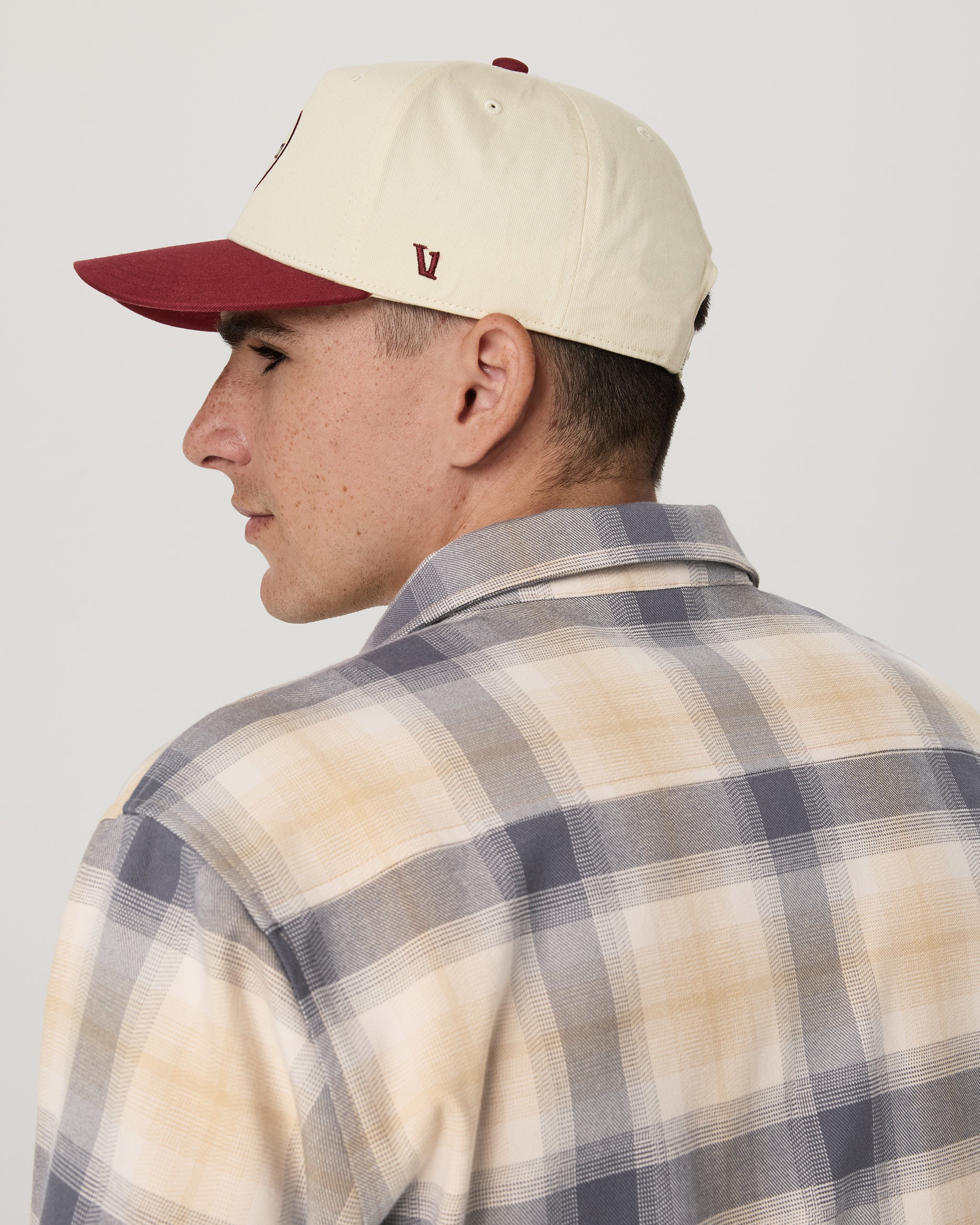 Hermosa Two Tone Hat | Burgundy - Image 3
