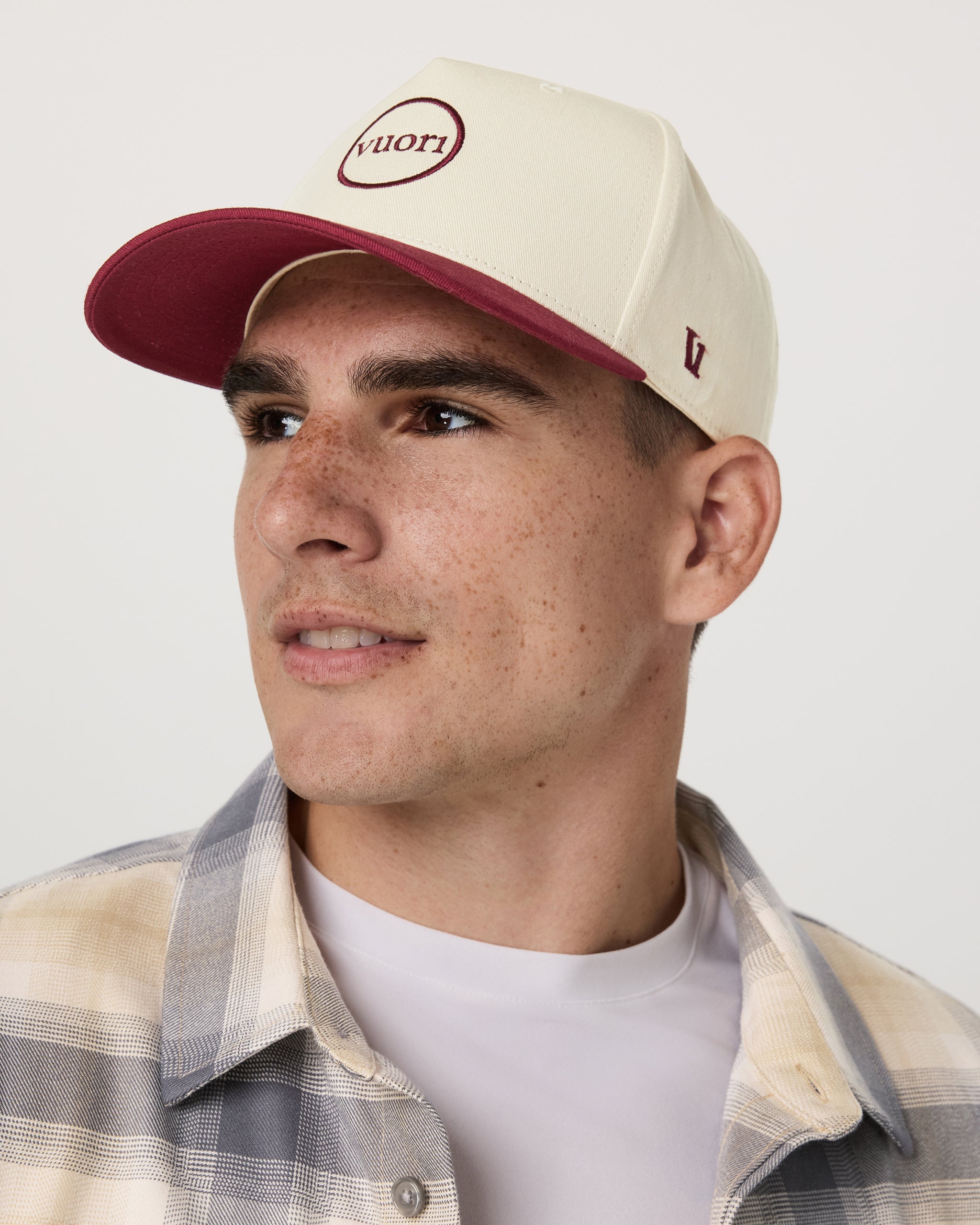 Hermosa Two Tone Hat | Burgundy - Image 2
