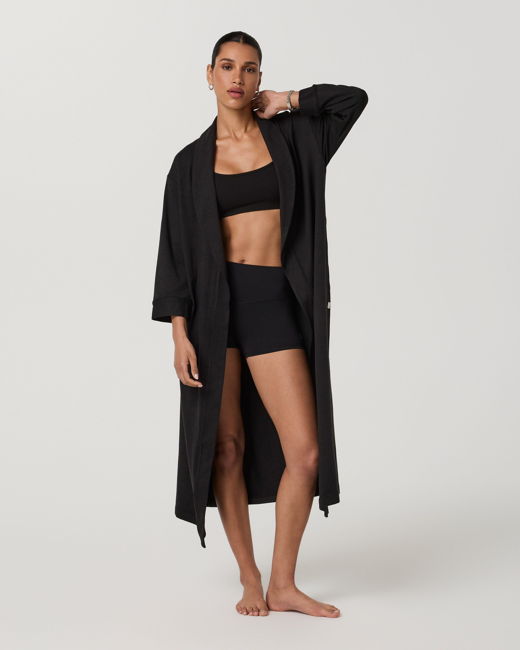 DreamKnit™ Robe | Black Heather - Image 4