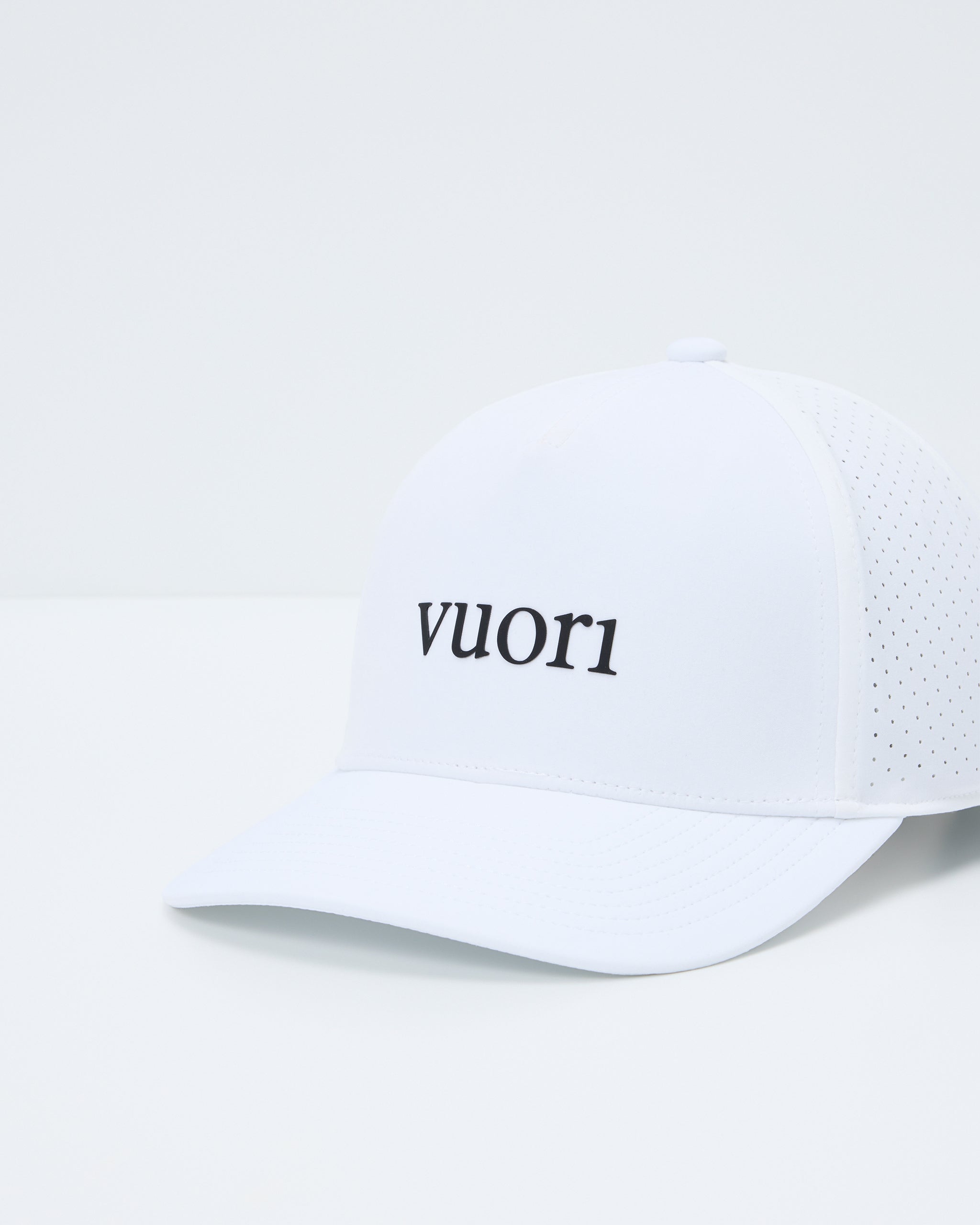 Vuori Wordmark Water Tech Hat | White - Image 4