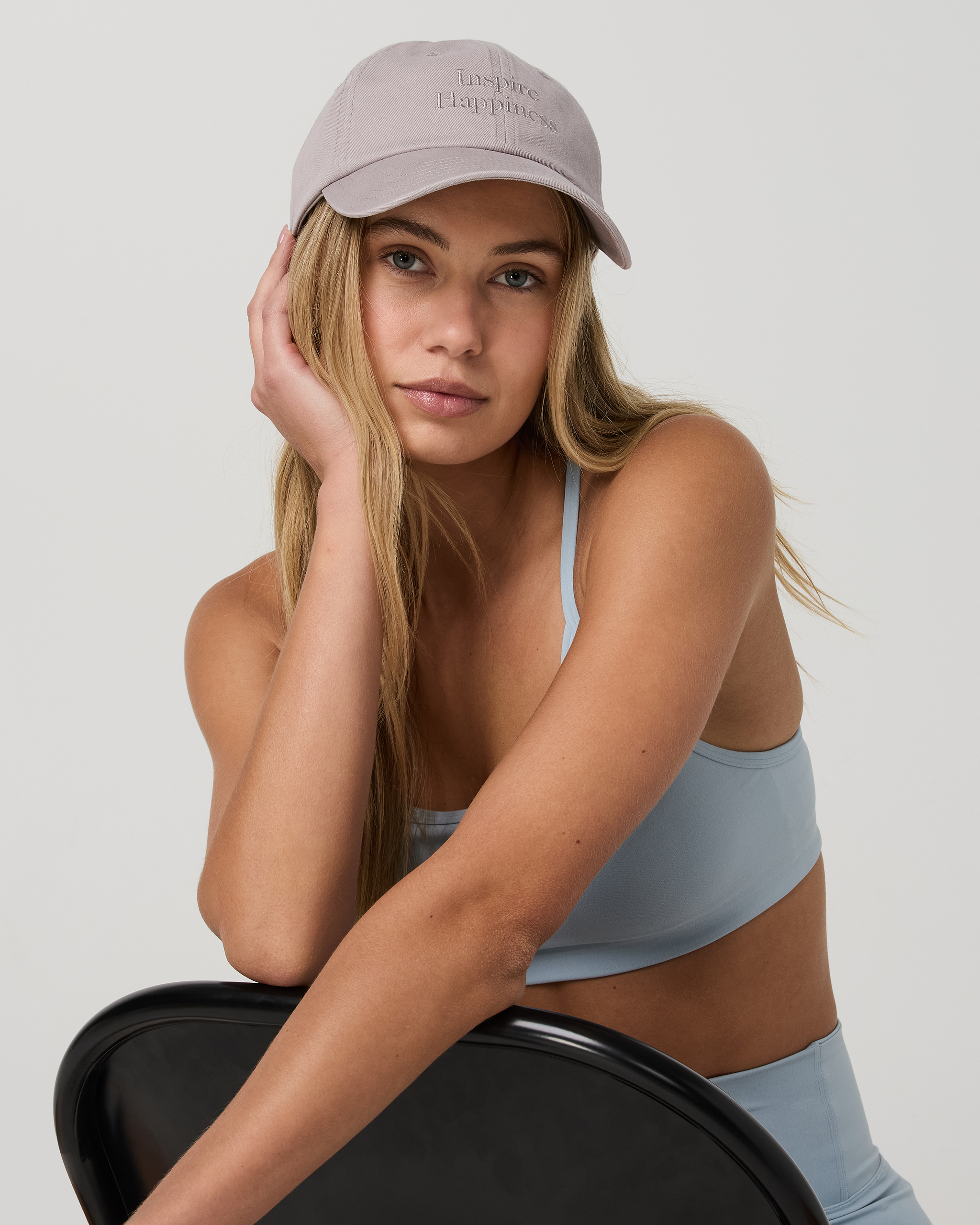 Inspire Happiness Dad Hat | Soft Pewter - Image 2