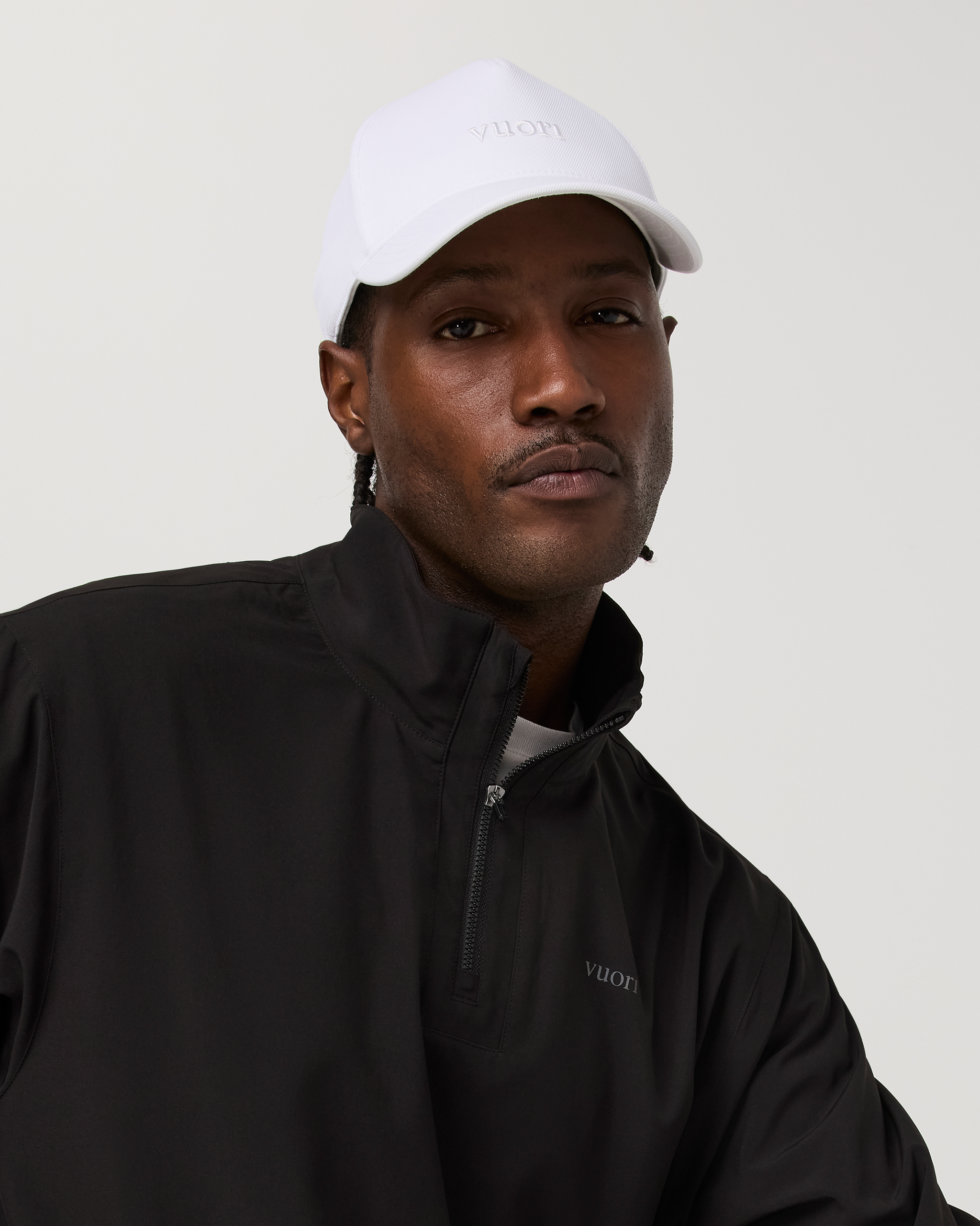 Vuori Logo Signal Golf Hat | White