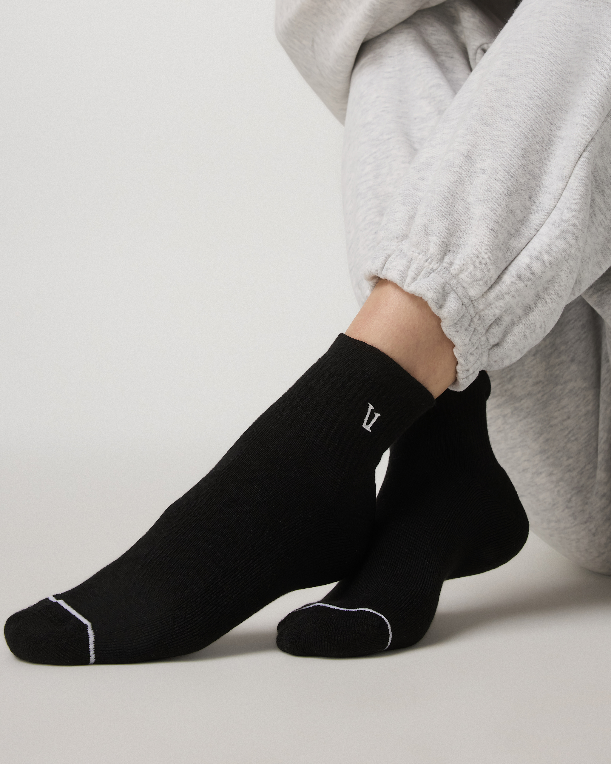 Quarter Crew V1 Sock 2.0 | Black - Image 2