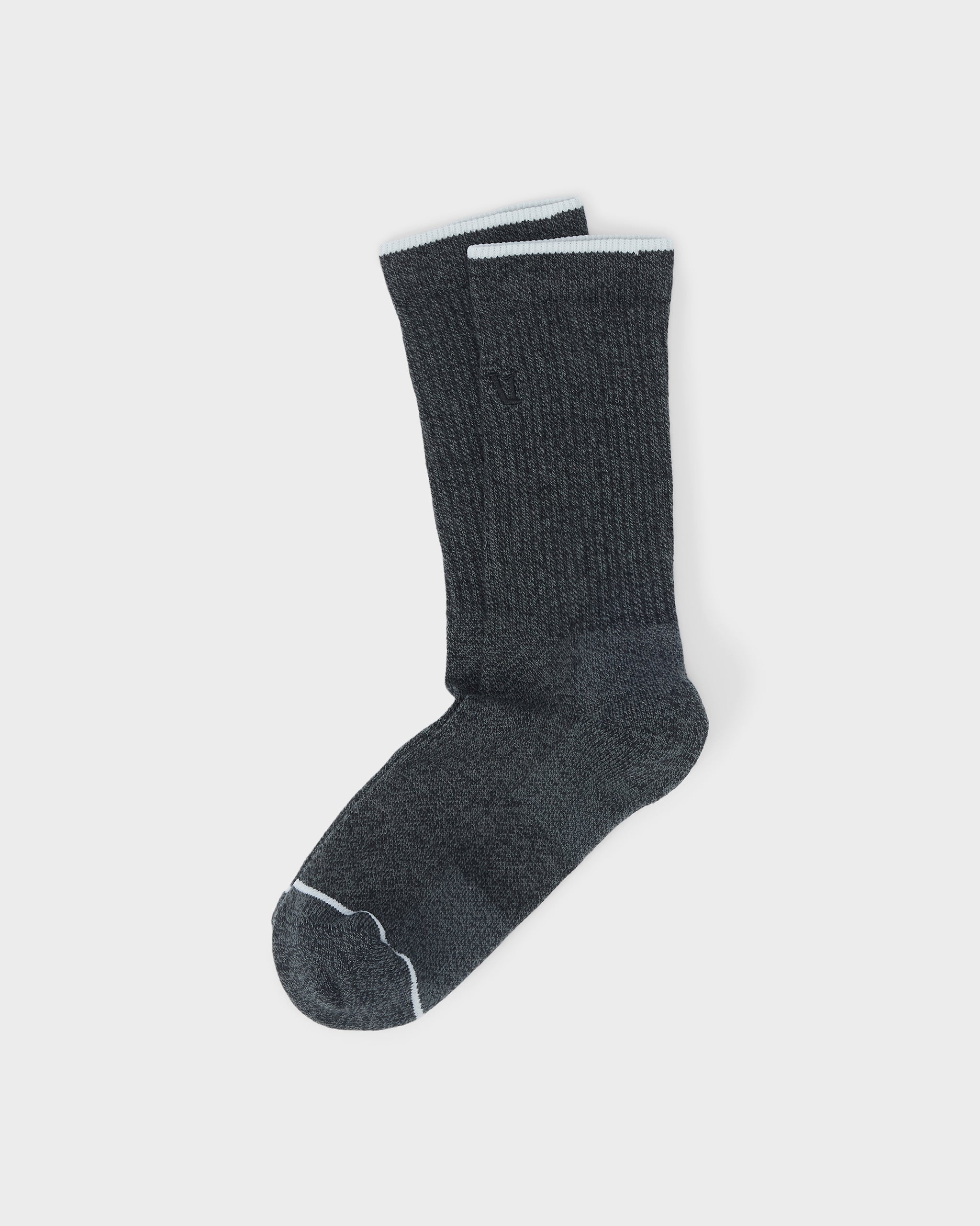 V1 Crew Sock 2.0 | Charcoal Heather - Image 2