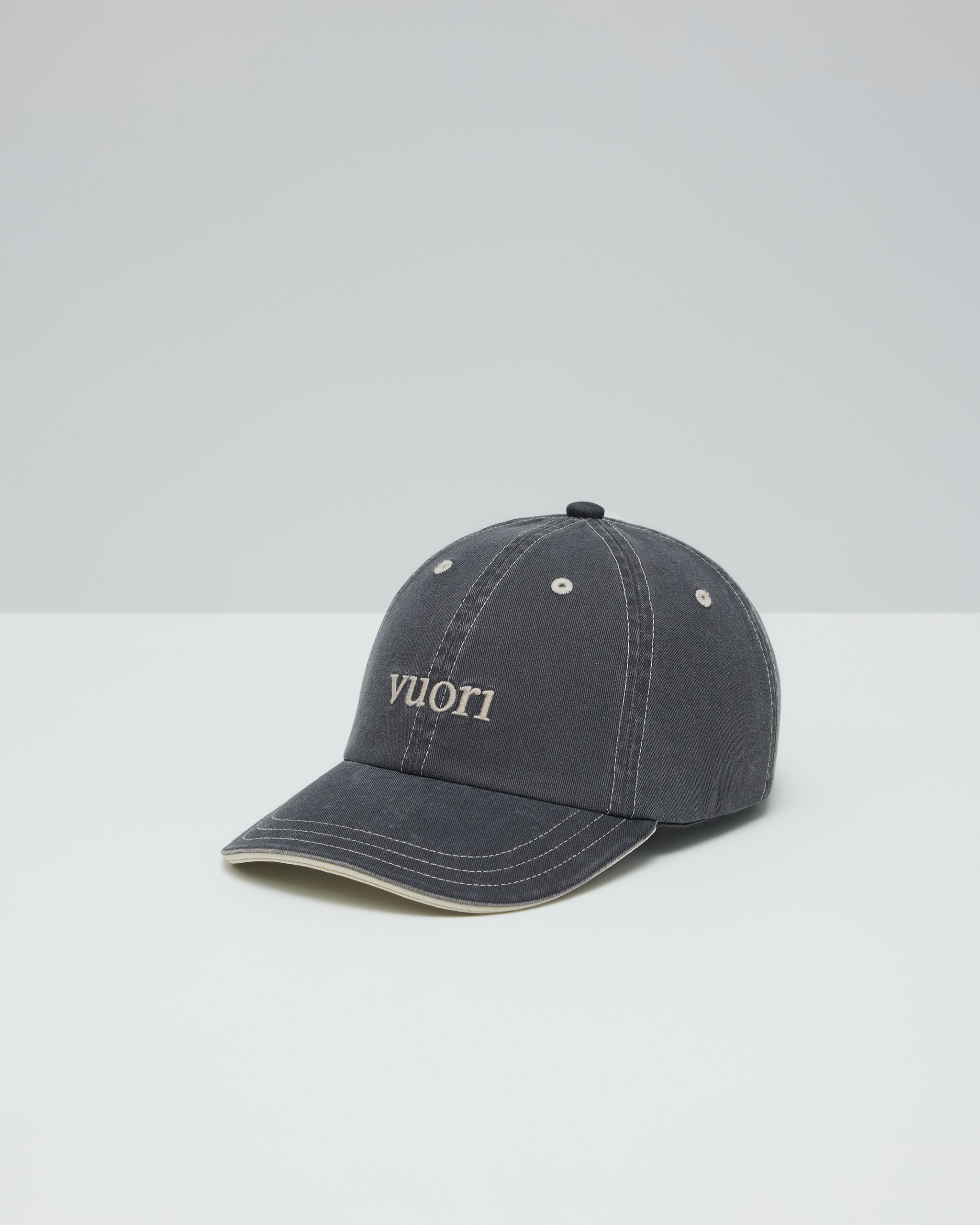 Contrast Stitch Hat | Dark Pewter - Image 2