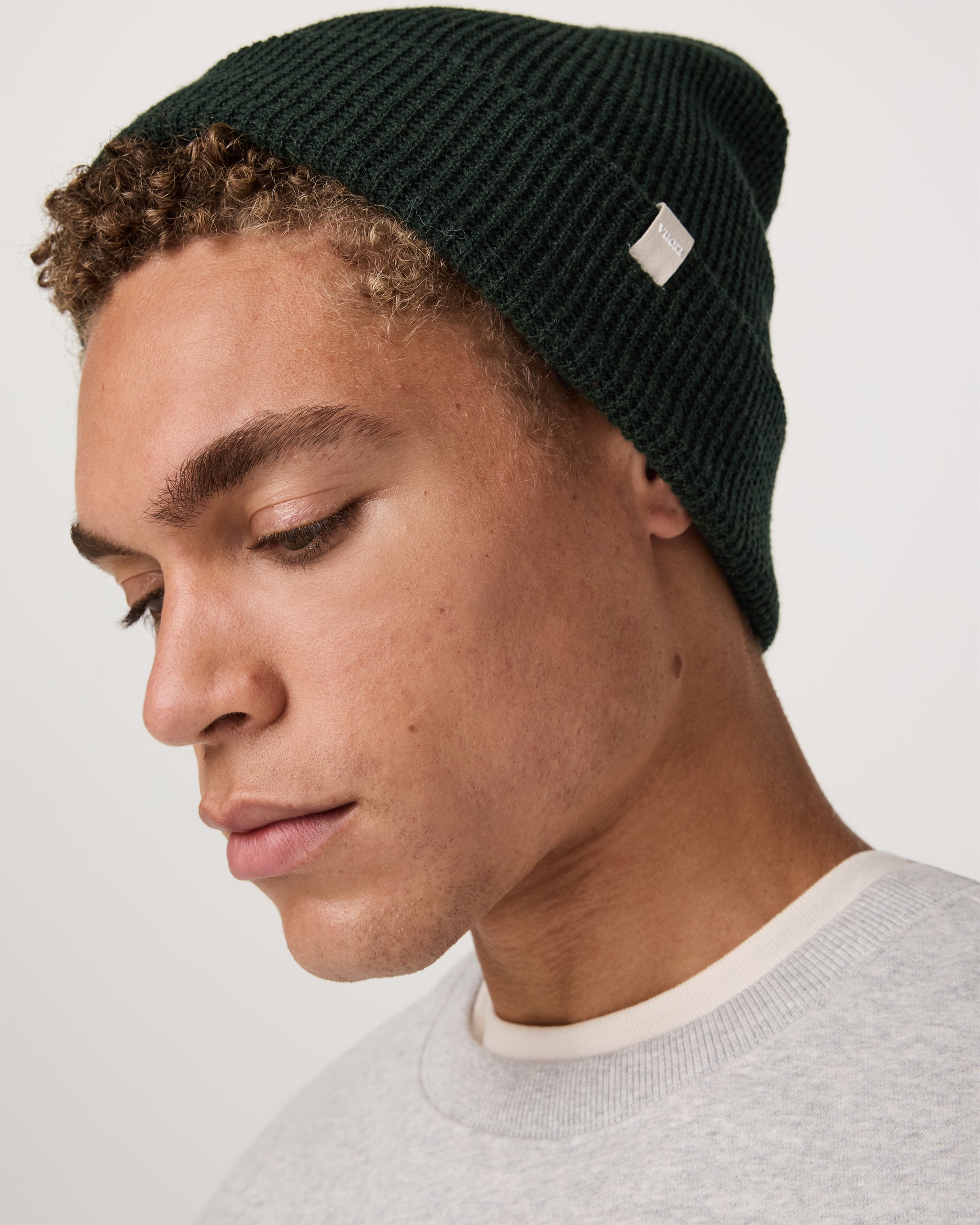 Alpine Waffle Beanie | Evergreen - Image 3