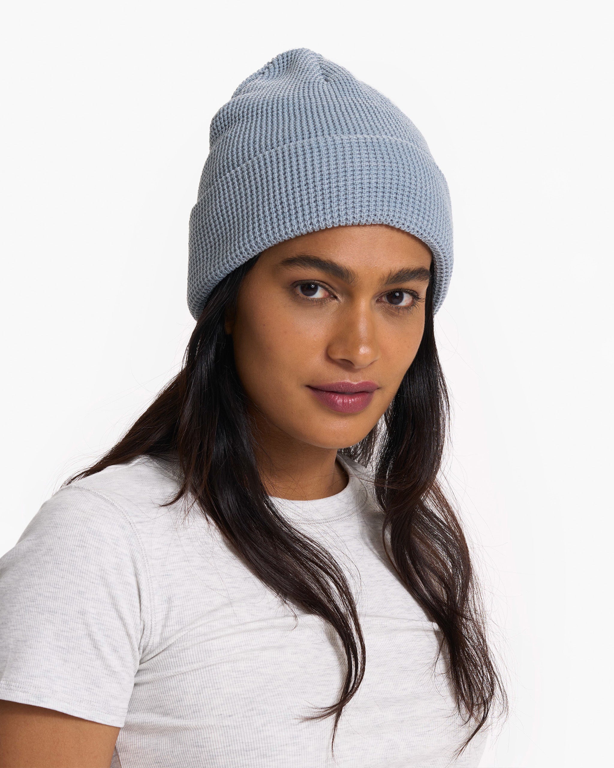 Alpine Waffle Beanie | Light Cloud - Image 4