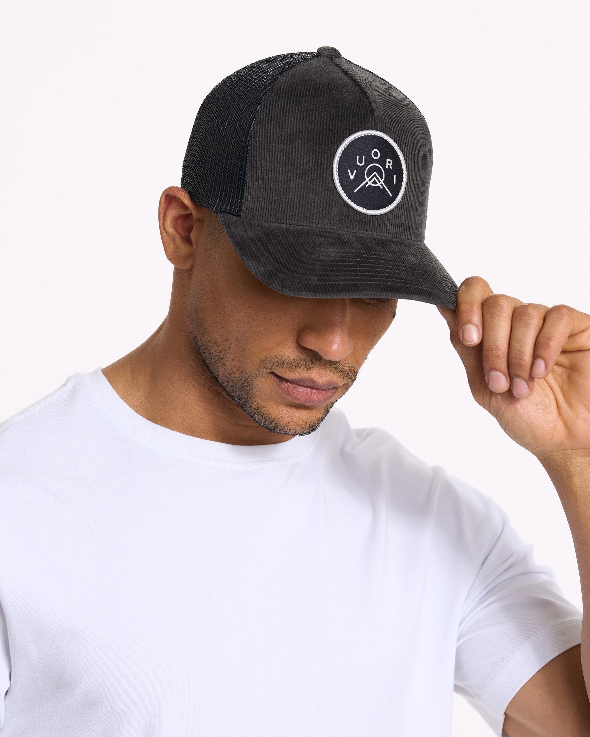 Summit Cord Trucker Hat | Charcoal - Image 3