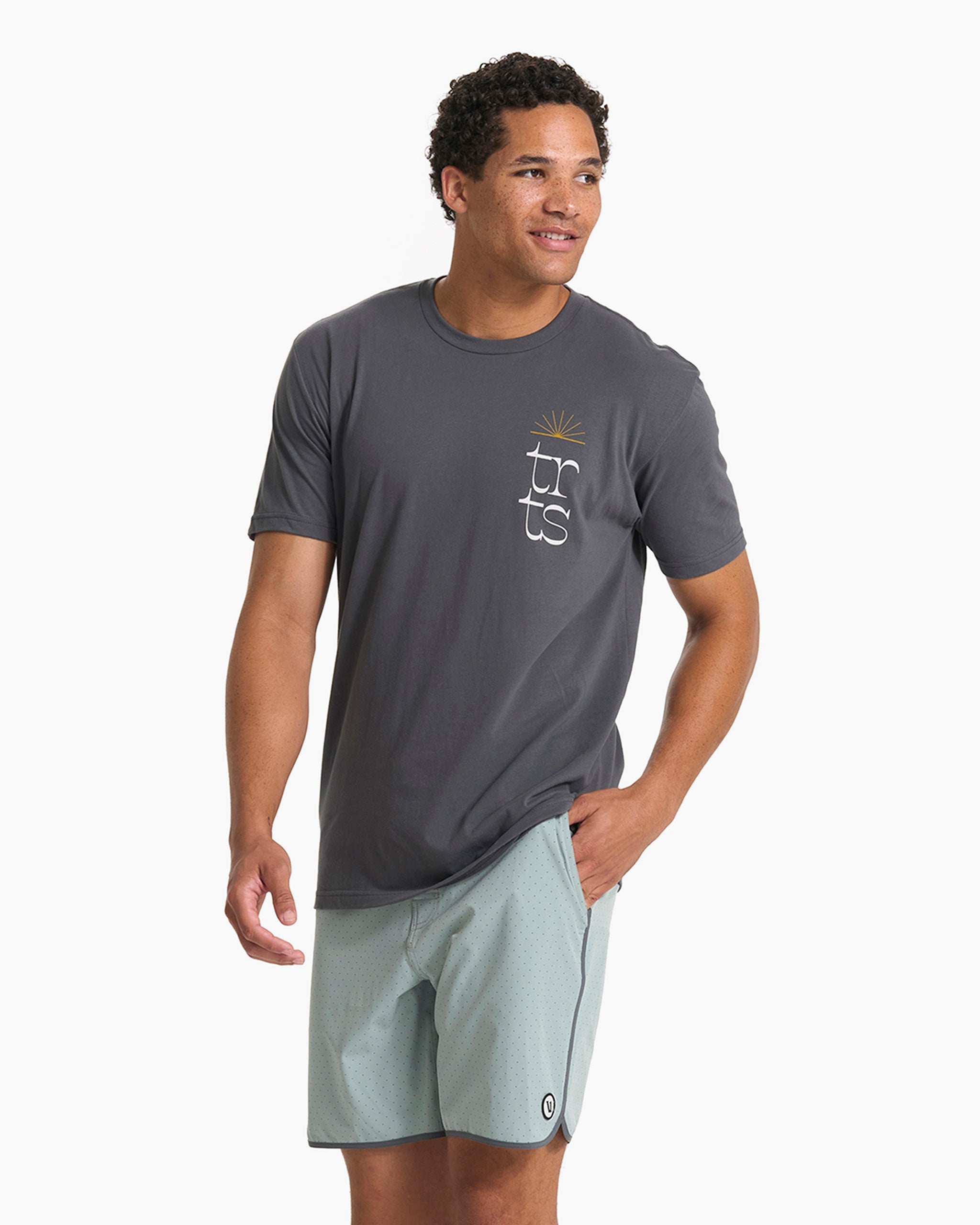 TRTS Melange Tee | Charcoal - Image 2