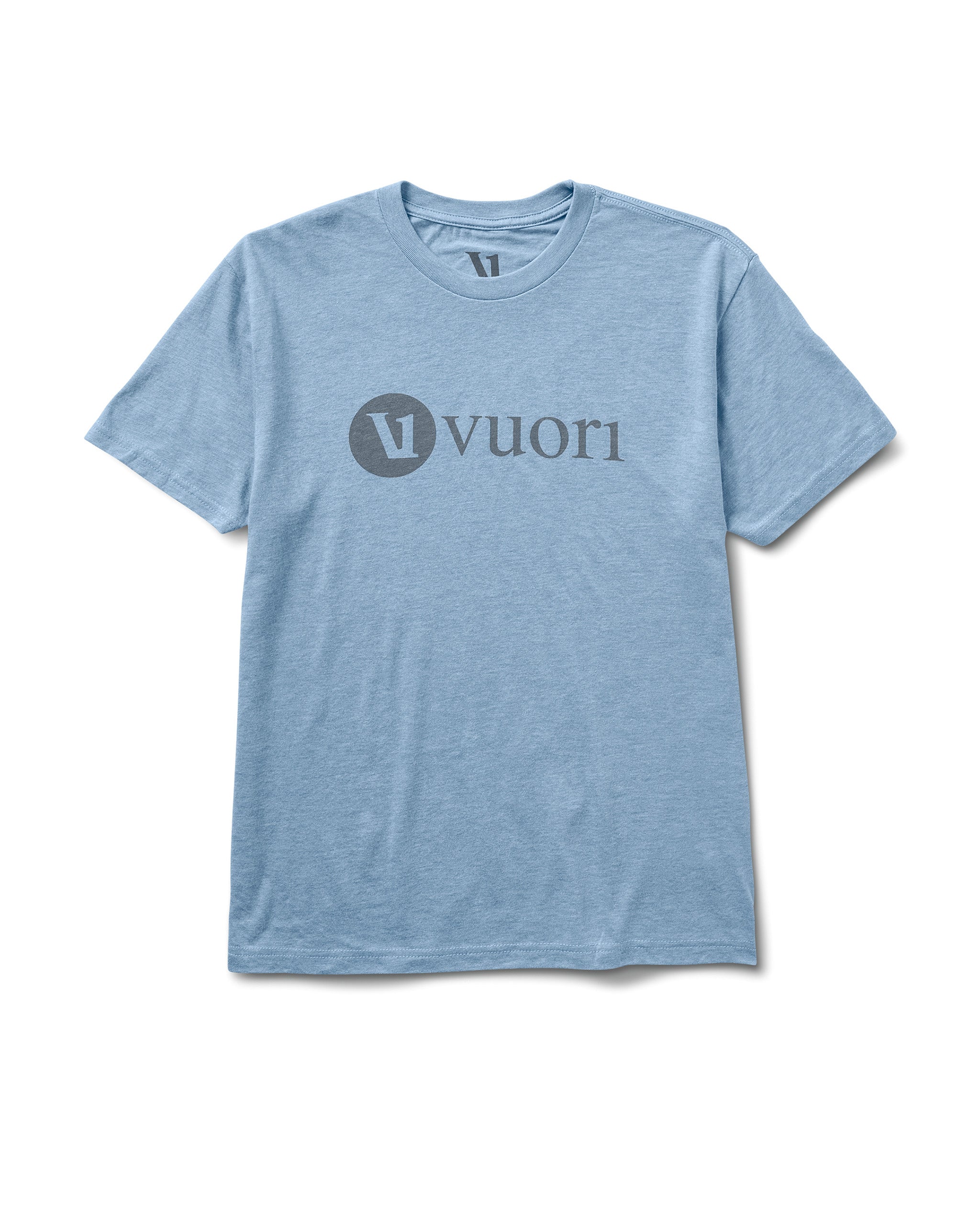 V1 Vuori Wordmark Logo Tee | Light Cloud - Image 4