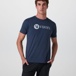 V1 Vuori Wordmark Logo Tee | Navy