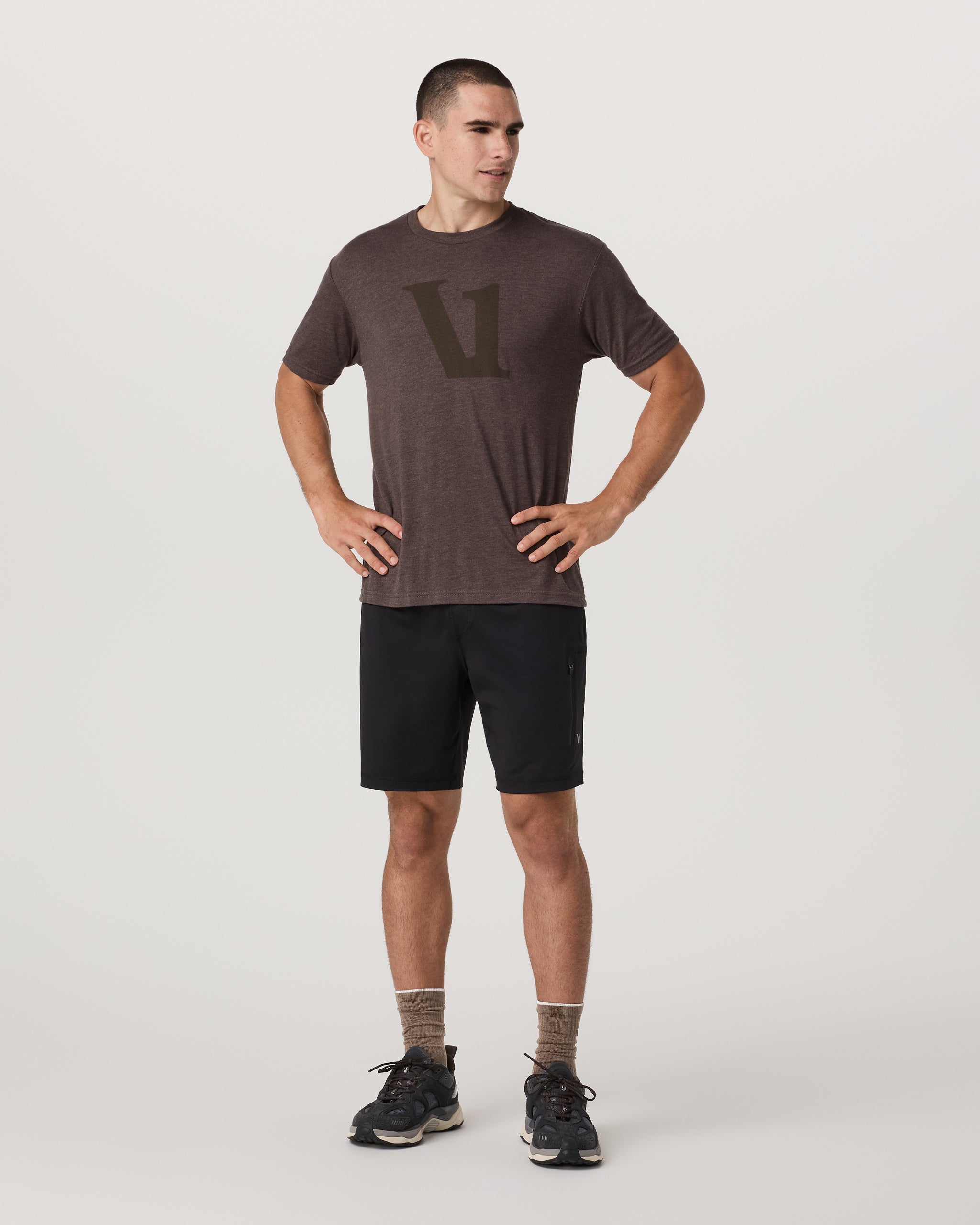 V1 Logo Tee | Espresso Heather - Image 4