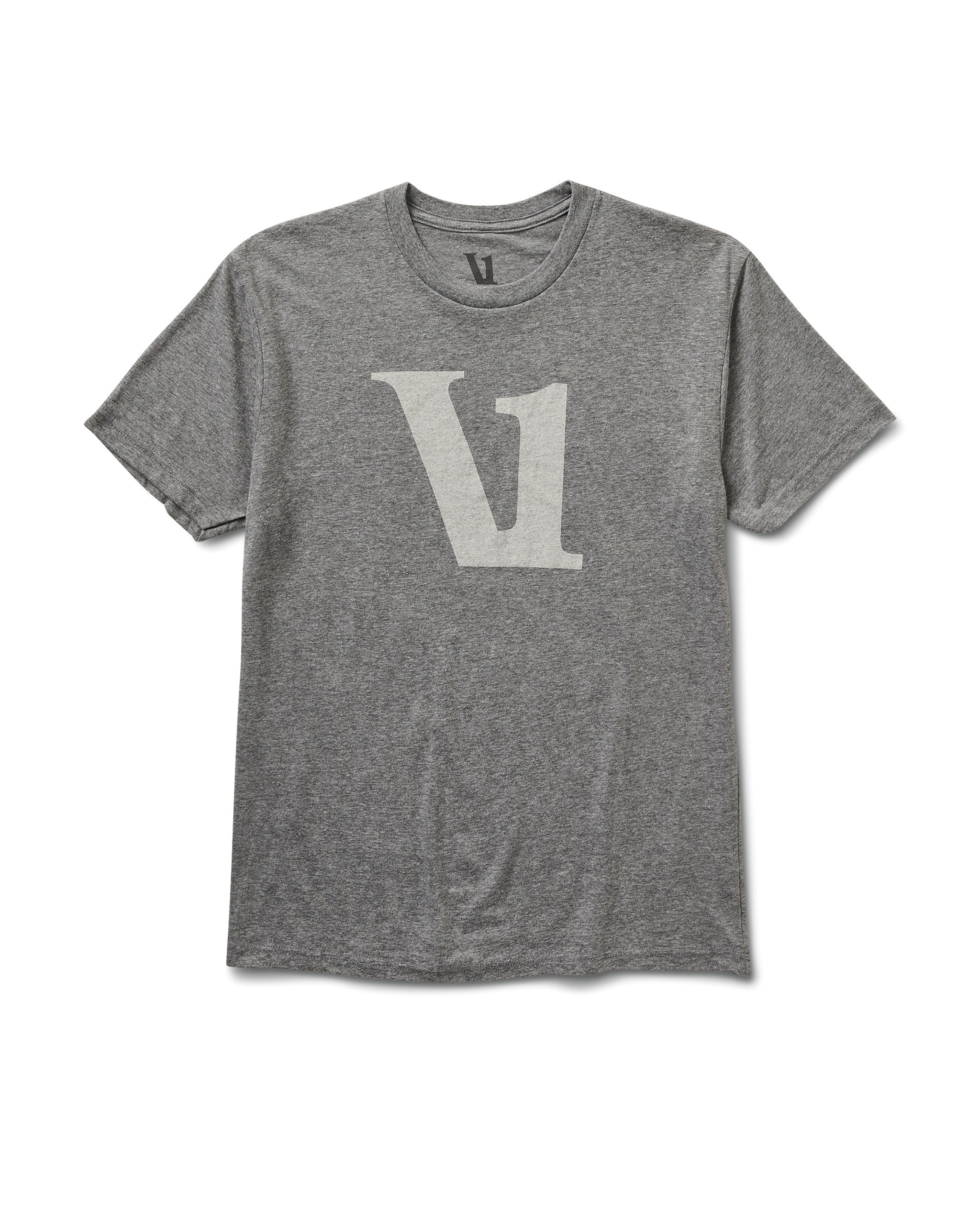 V1 Logo Tee | Heather Grey / Salt - Image 4
