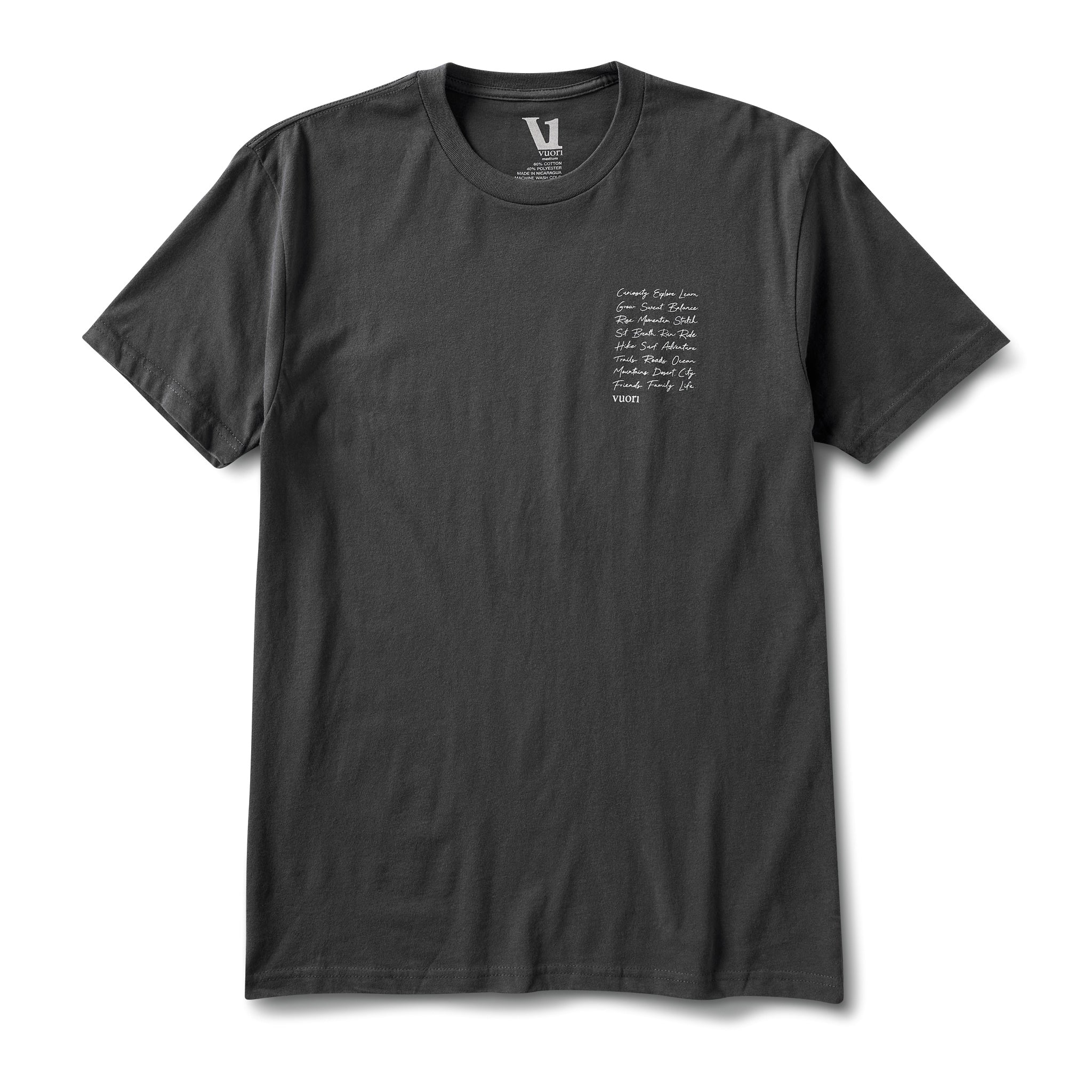 Mantra Tee | Charcoal - Image 4