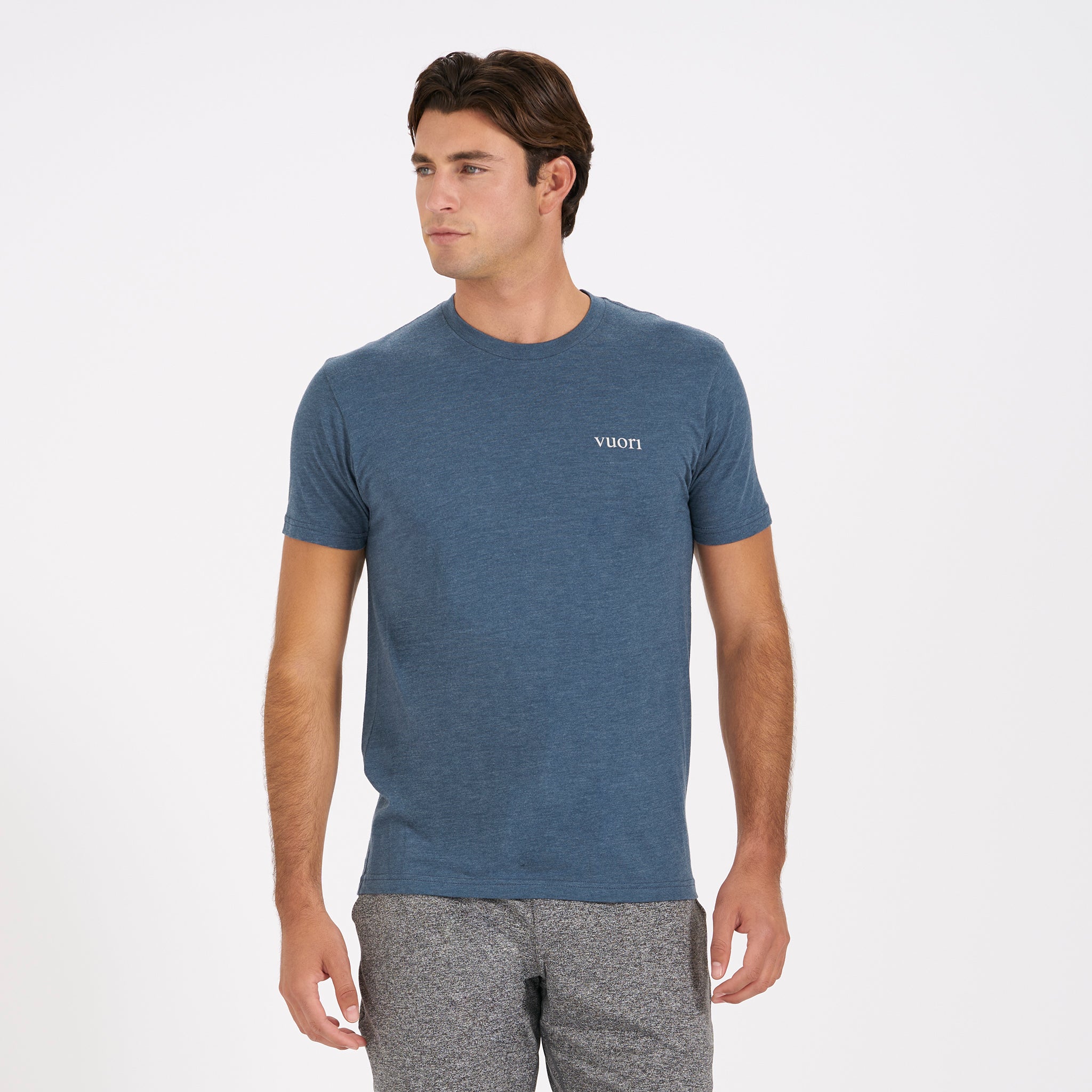 Mind Body Land Sea Tee | Indigo Heather - Image 2