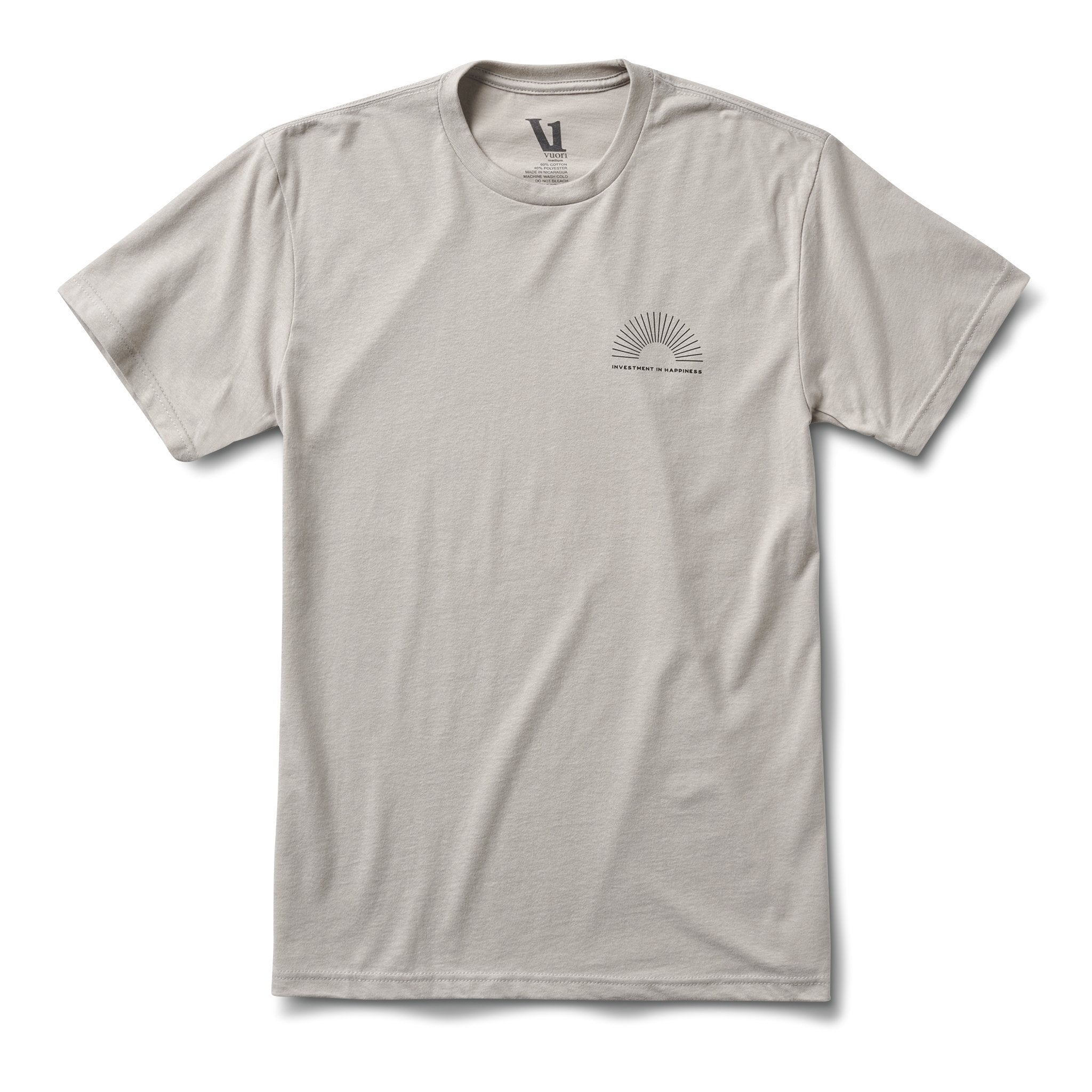 Investment in Happiness Tee | Light Grey - Image 4
