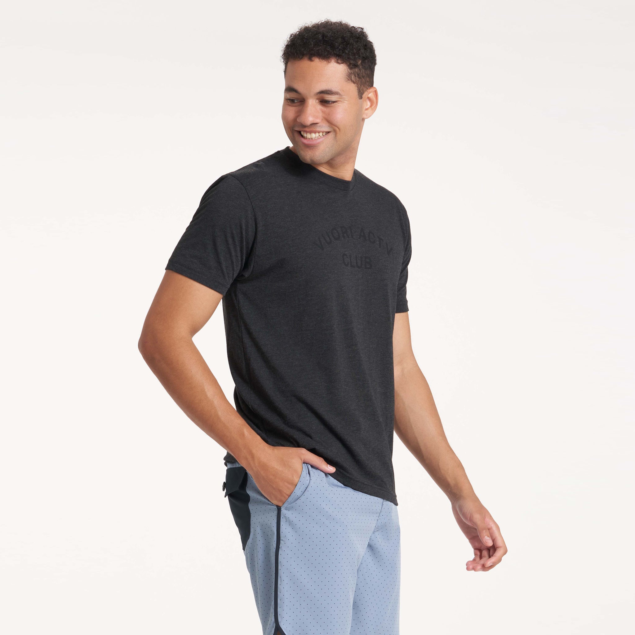 ACTV Club Tee | Charcoal Heather - Image 2