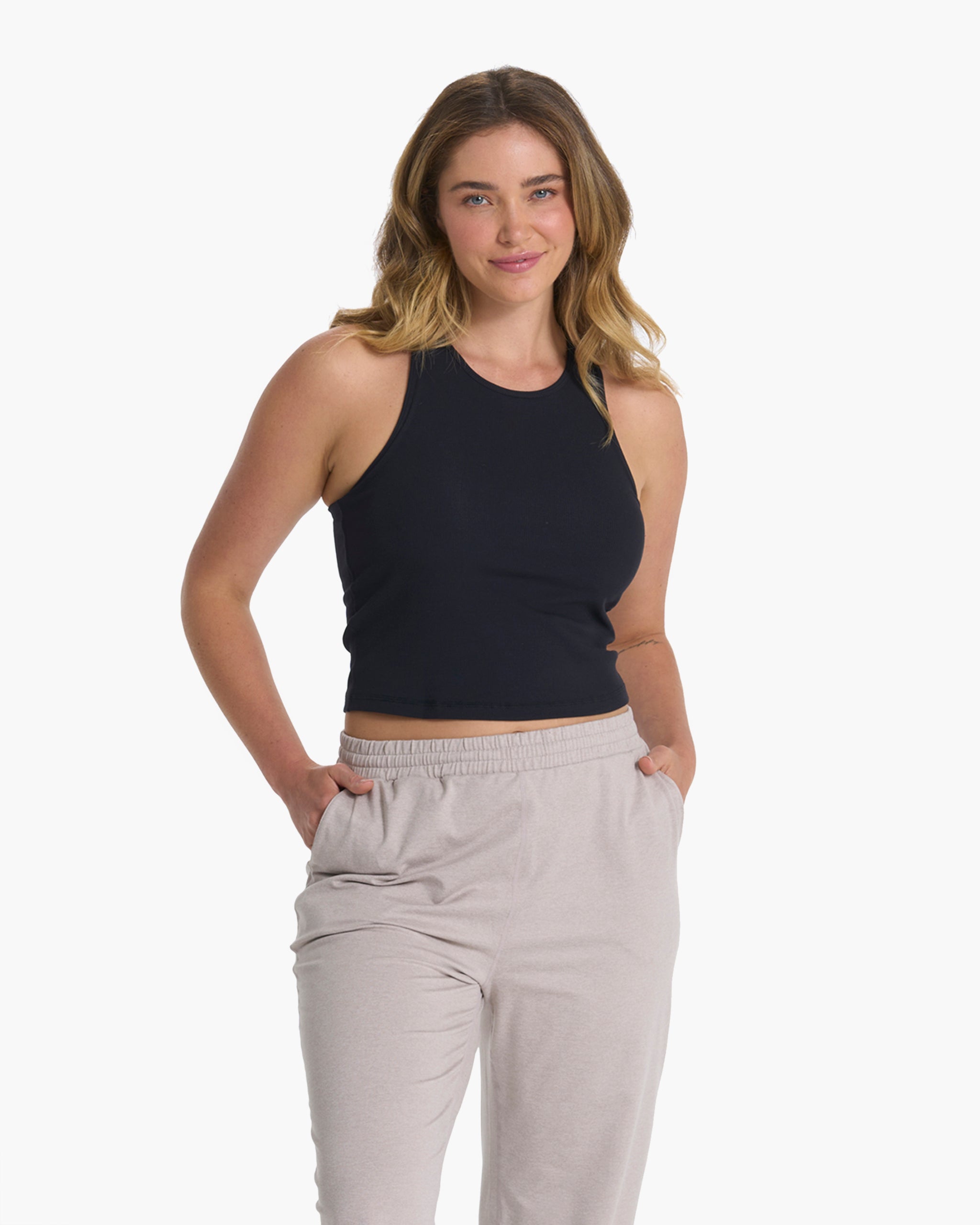Elevation Plyo Tank | Black Heather - Image 2