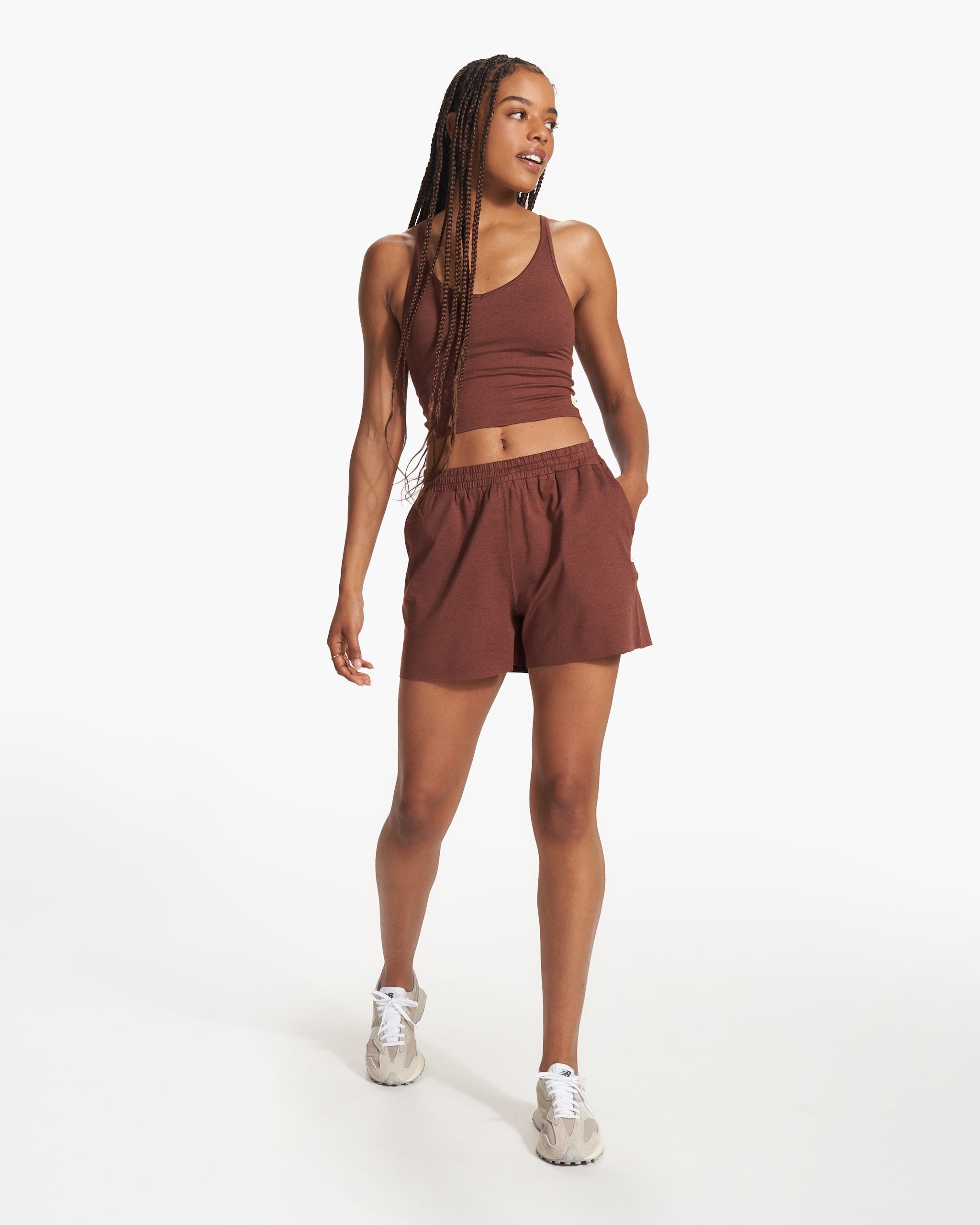 Halo Performance Crop | Cedar Heather - Image 5
