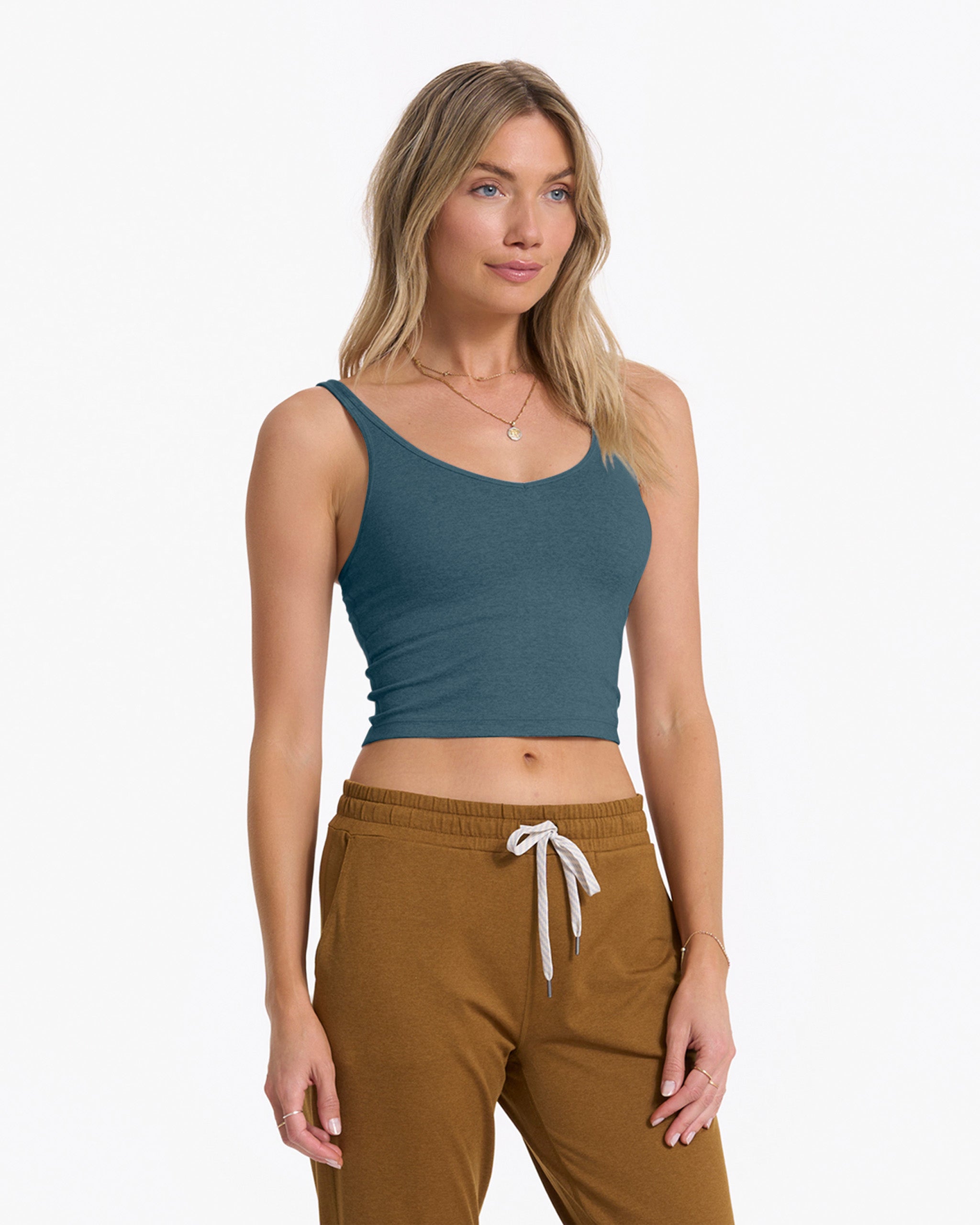 Halo Performance Crop | Stone Heather - Image 2
