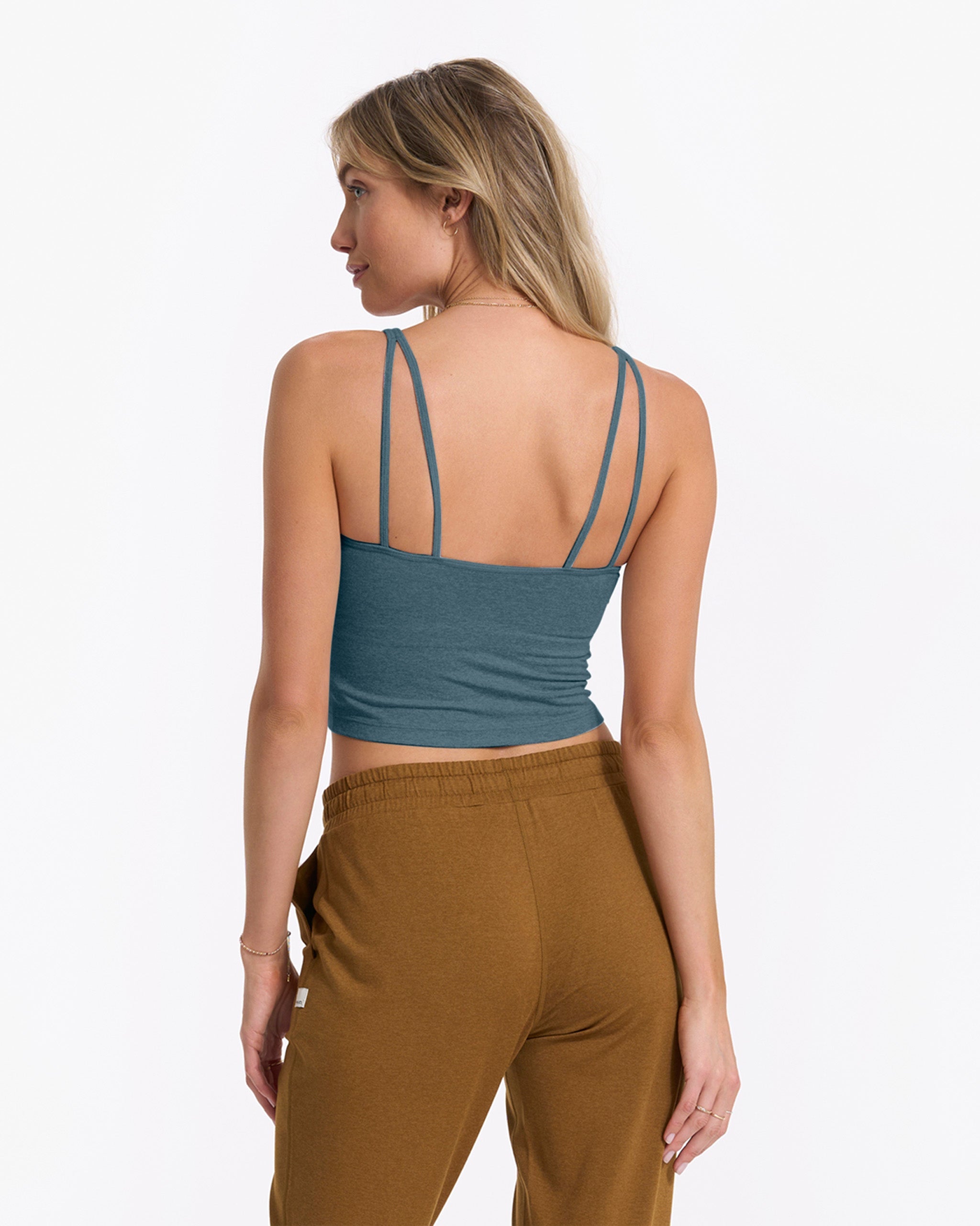Halo Performance Crop | Stone Heather - Image 3