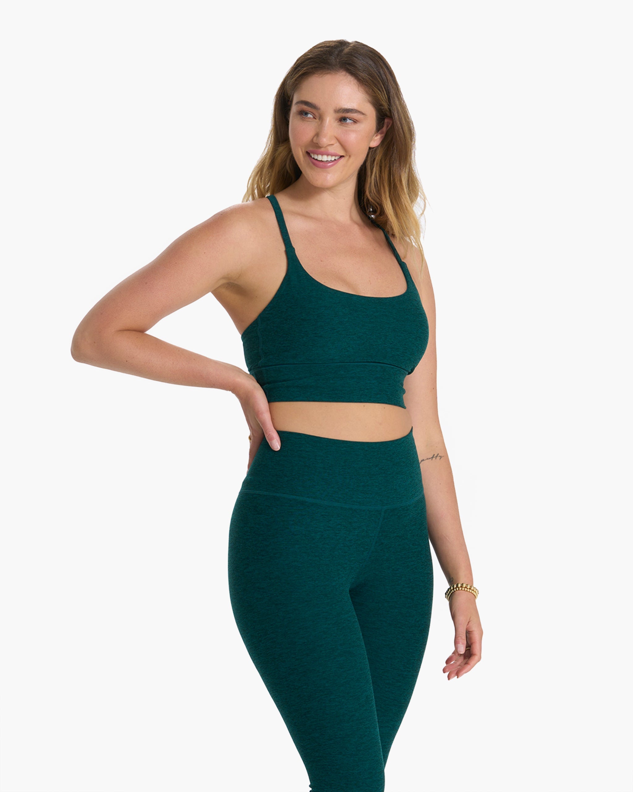 Long Line Elevation Bra | Jade Heather - Image 2