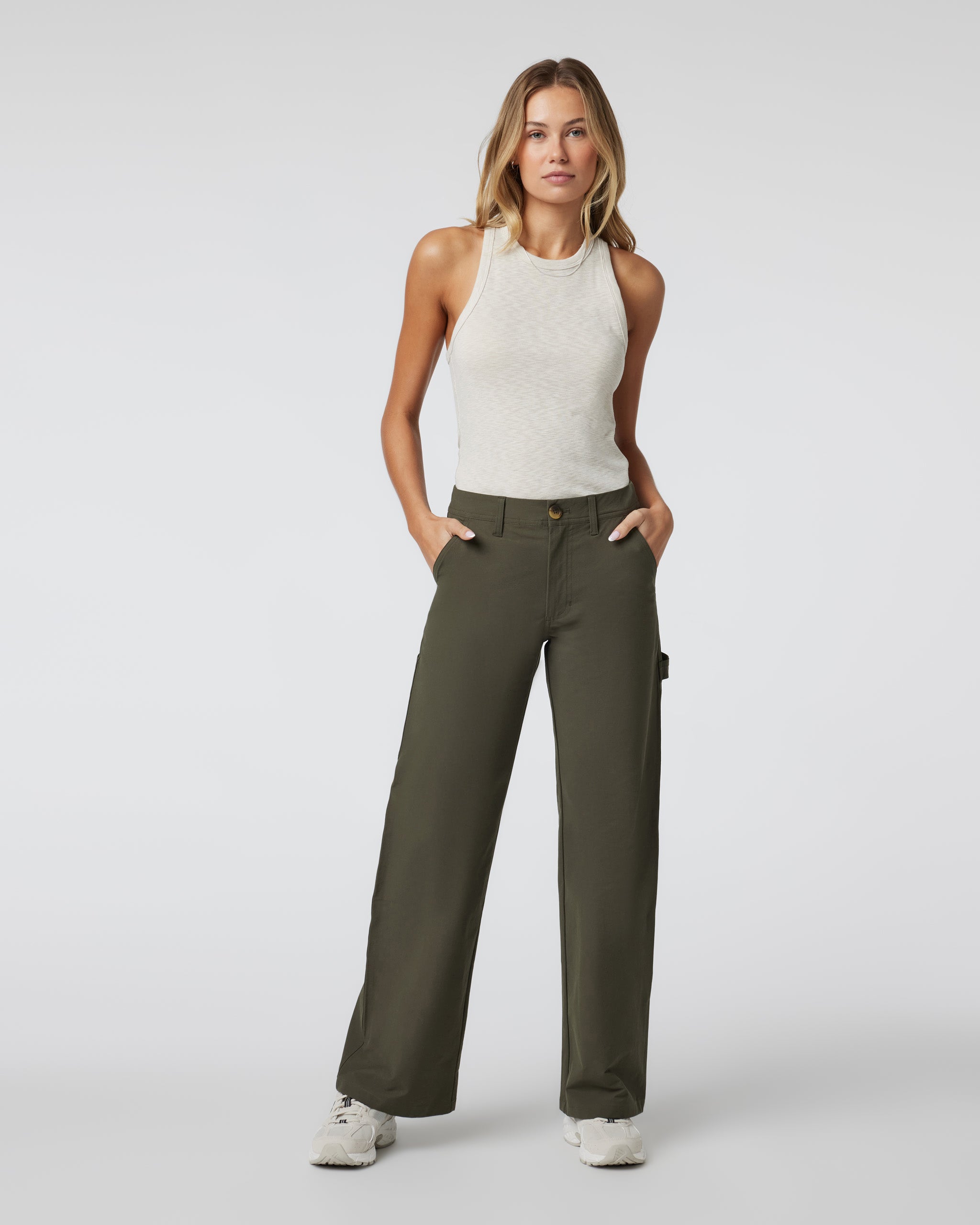 Sunrise High Neck Tank | Dune - Image 2