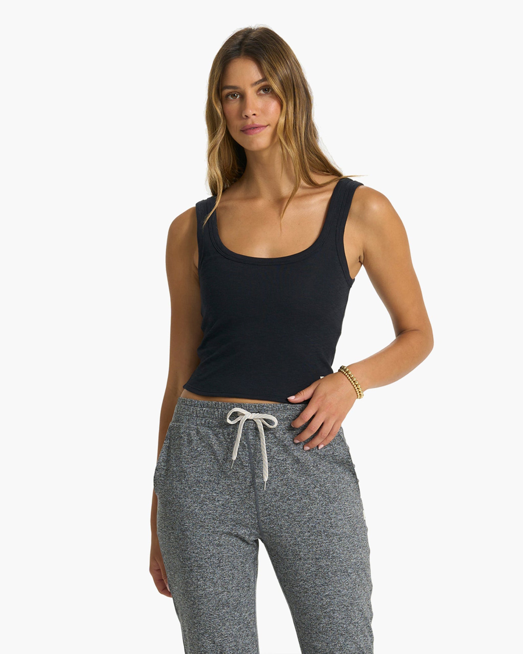 Sunrise Crop Tank | Black - Image 4